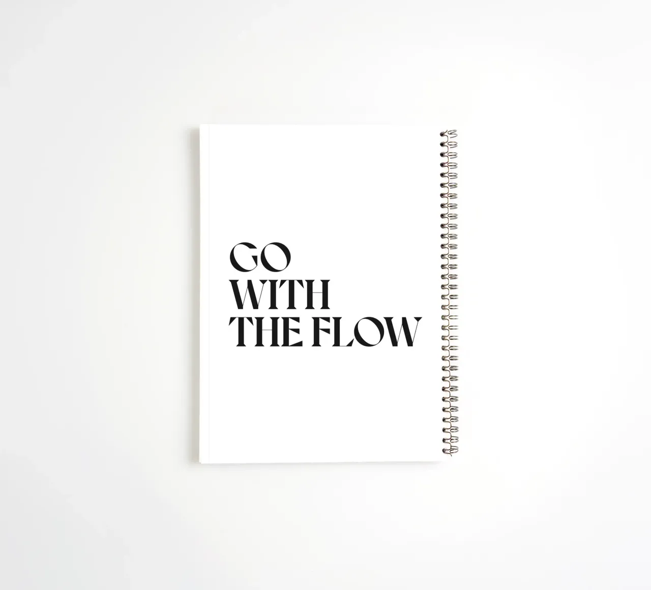 GO WITH THE FLOW spiral notebook by n.4