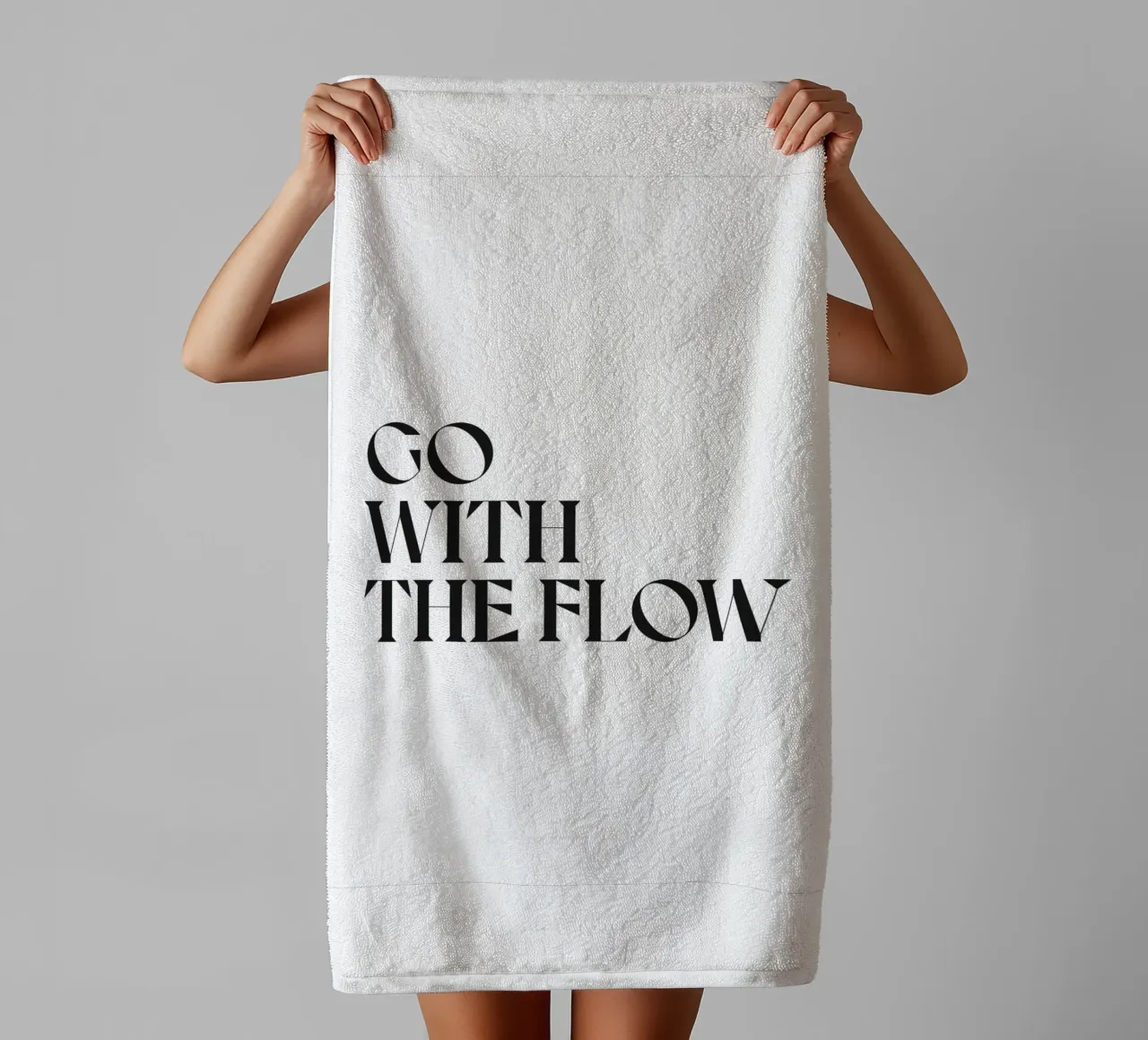 MIT DEM STROM SCHWIMMEN Handtuch von n.4
