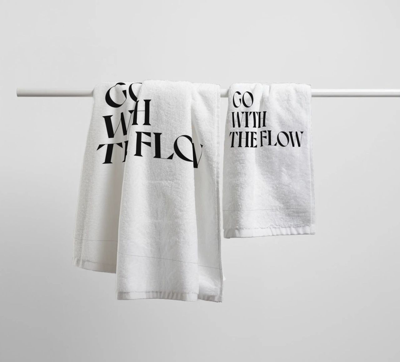 MET DE STROOM MEEGAAN badhanddoek van n.4