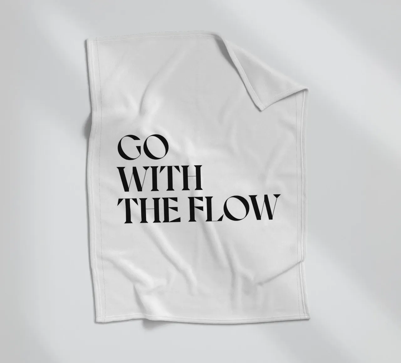 GO WITH THE FLOW fleece blanket by n.4