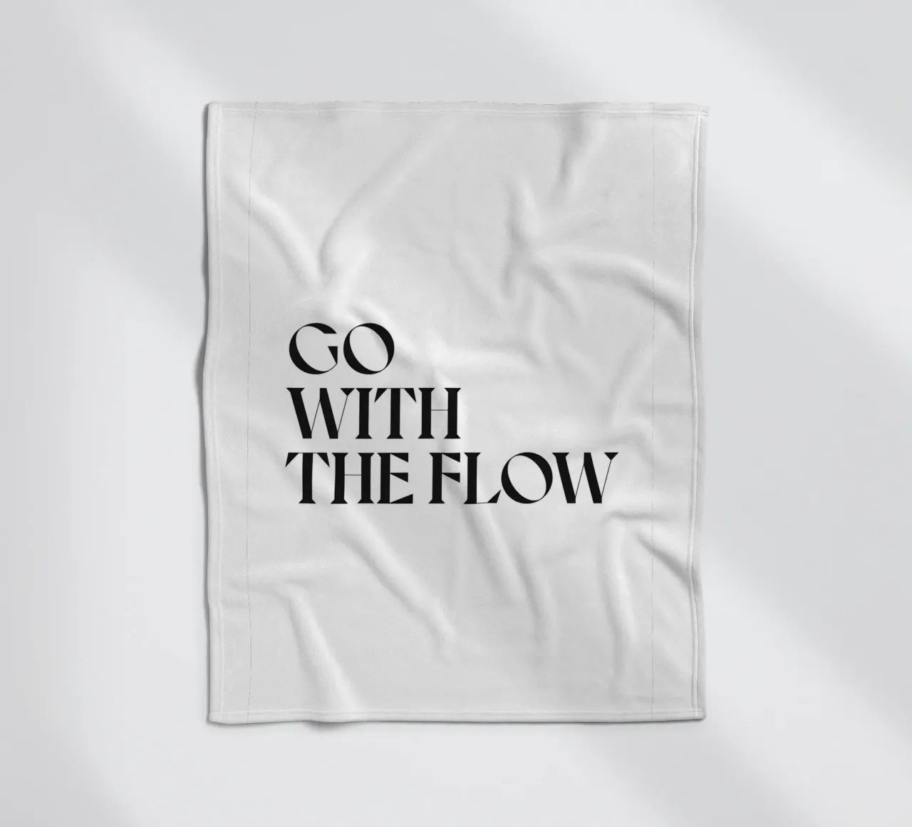 GO WITH THE FLOW fleece blanket by n.4