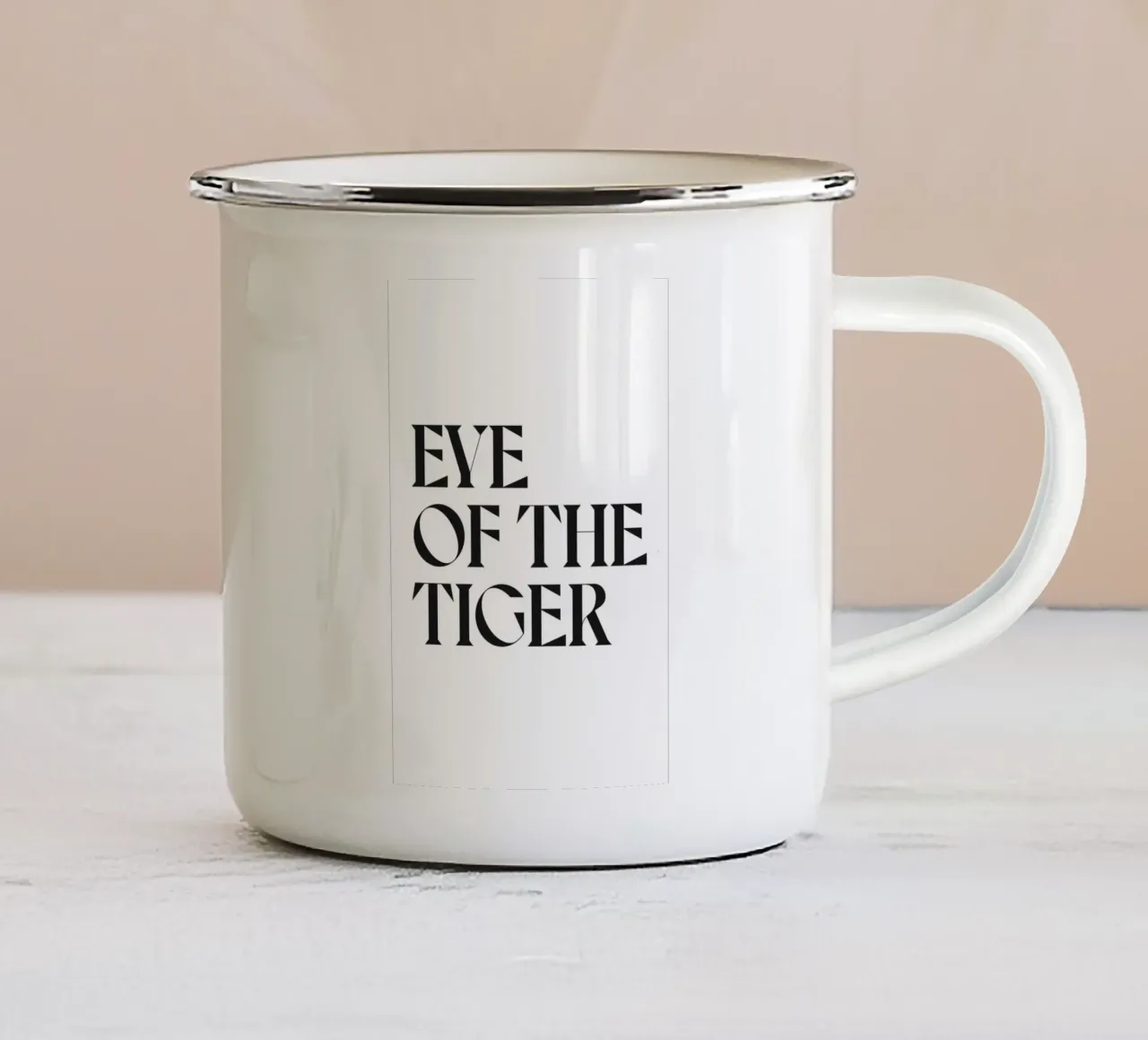 OCCHIO DELLA TIGRE tazza in smalto da n.4