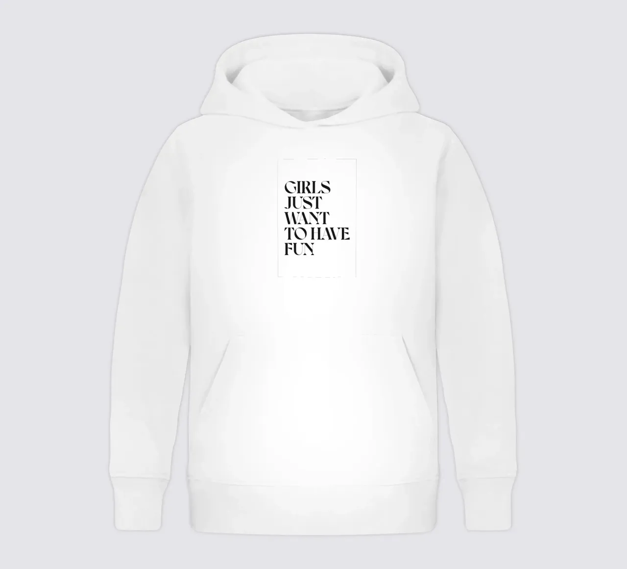 MEISJE WIL GEWOON PLEZIER HEBBEN kinder hoodie van n.4