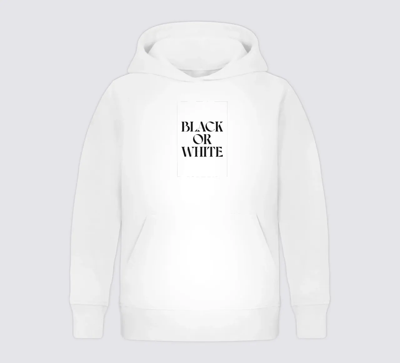 BLACK OR WHITE kids hoodie by n.4