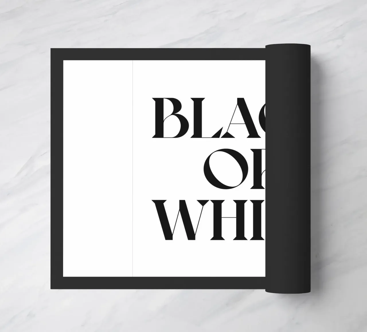 SCHWARZ ODER WEISS Fußmatte von n.4