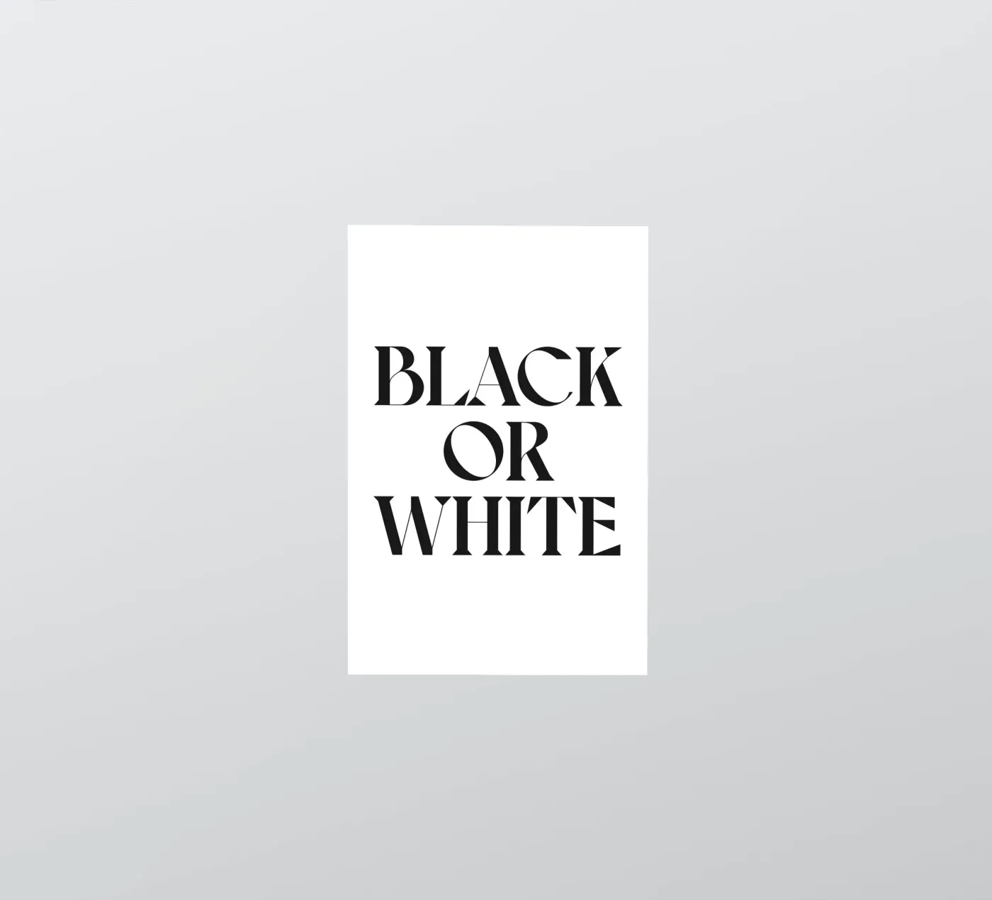 SCHWARZ ODER WEISS Sticker von n.4