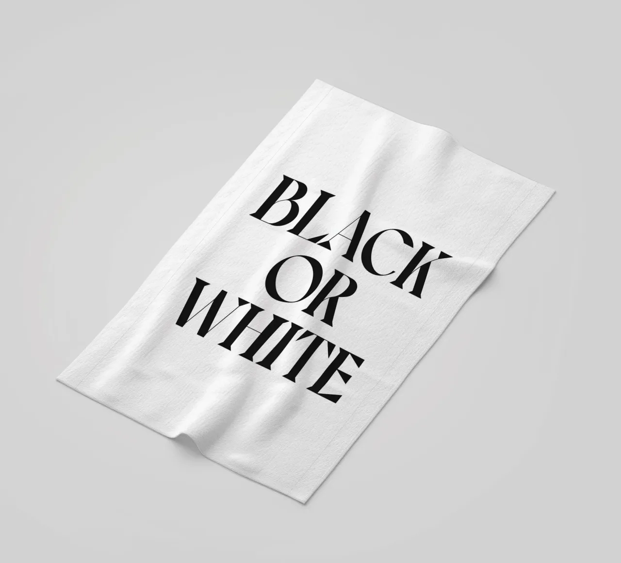 BLACK OR WHITE beach towel by n.4