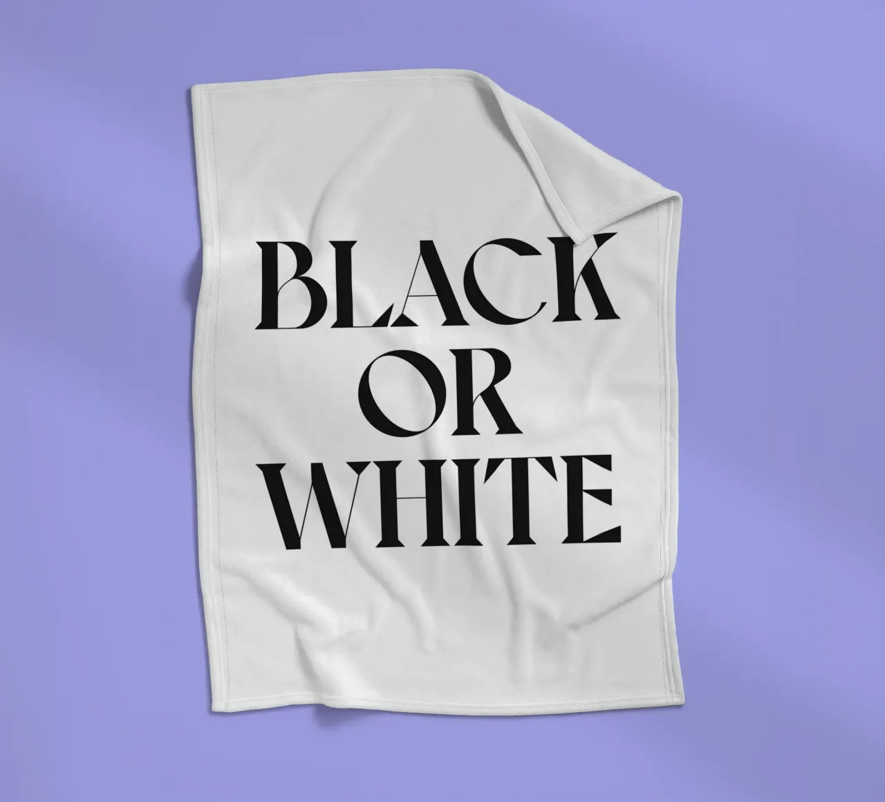 NERO O BIANCO coperta in pile da n.4