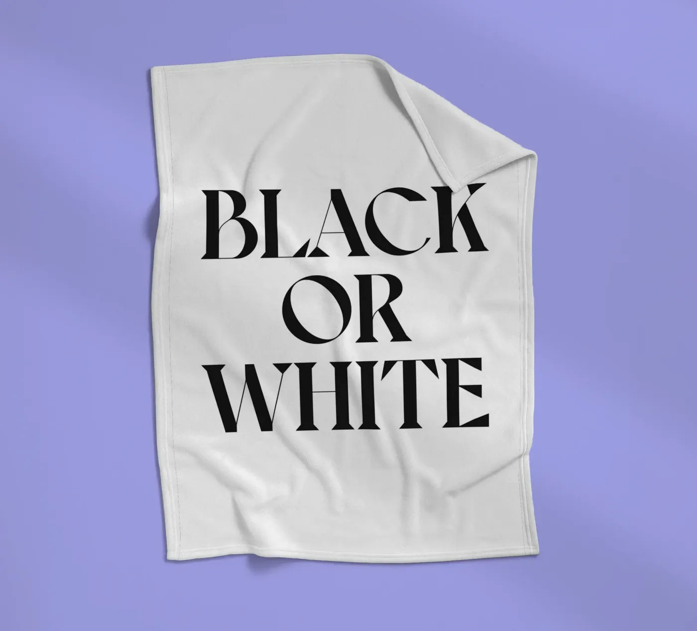 SCHWARZ ODER WEISS Fleecedecke von n.4