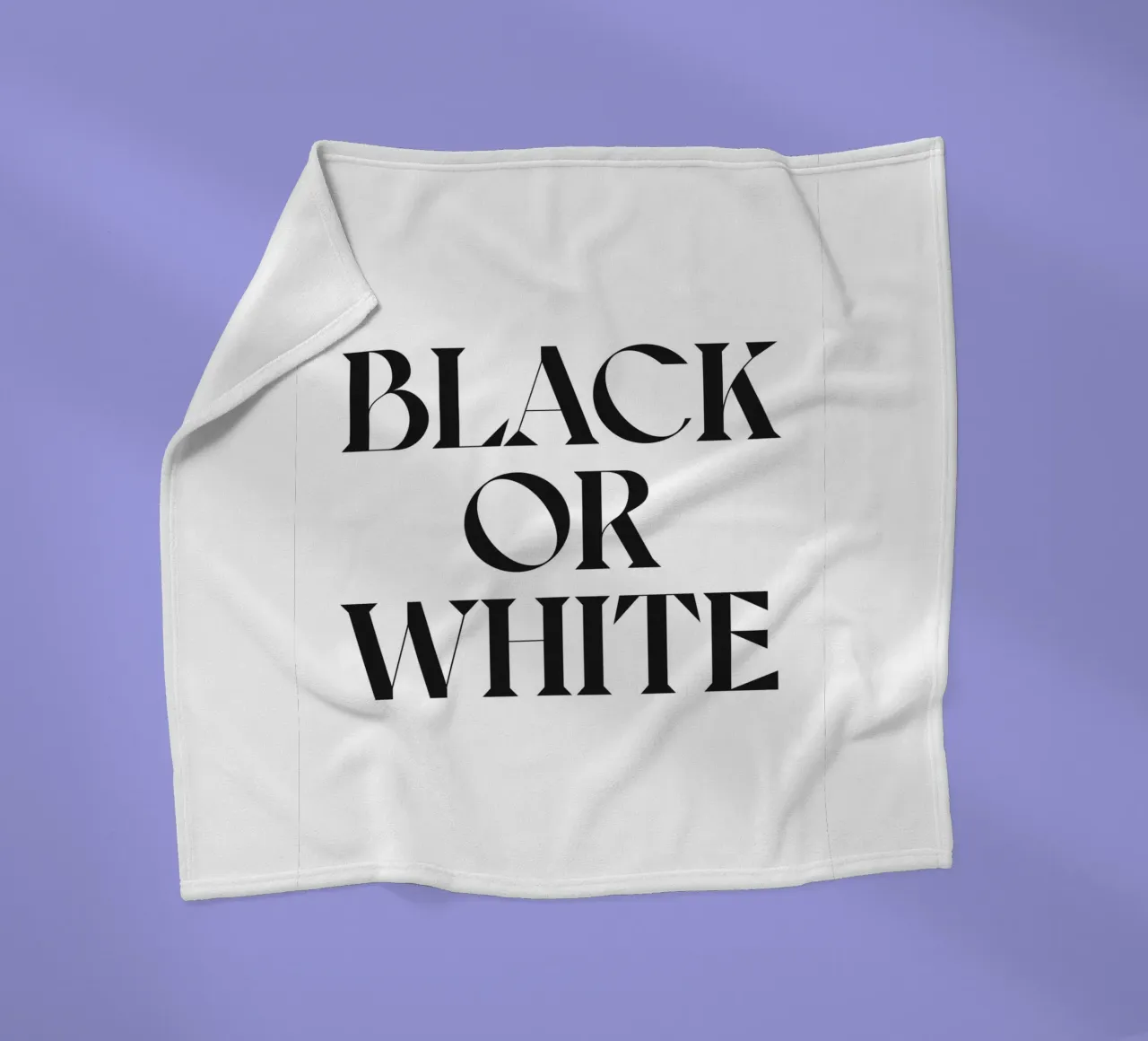 NERO O BIANCO coperta in pile da n.4