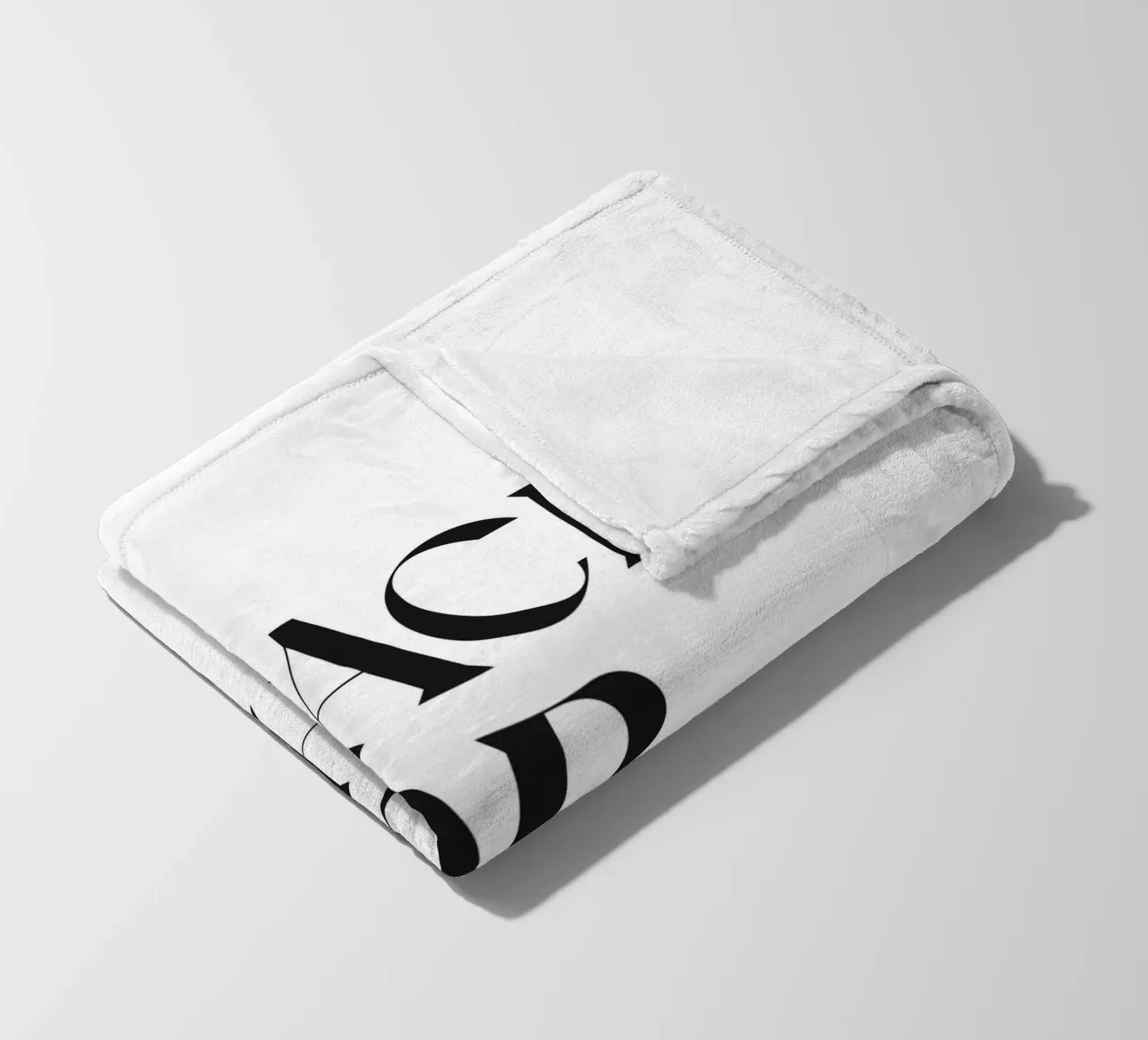 NERO O BIANCO coperta in pile da n.4