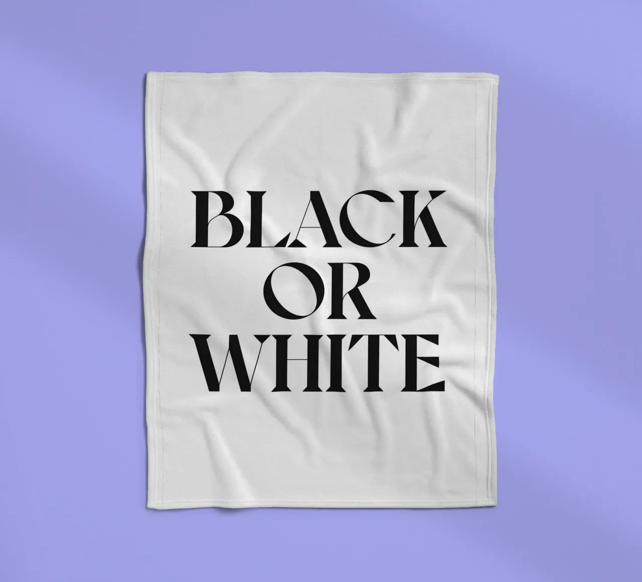 NERO O BIANCO coperta in pile da n.4