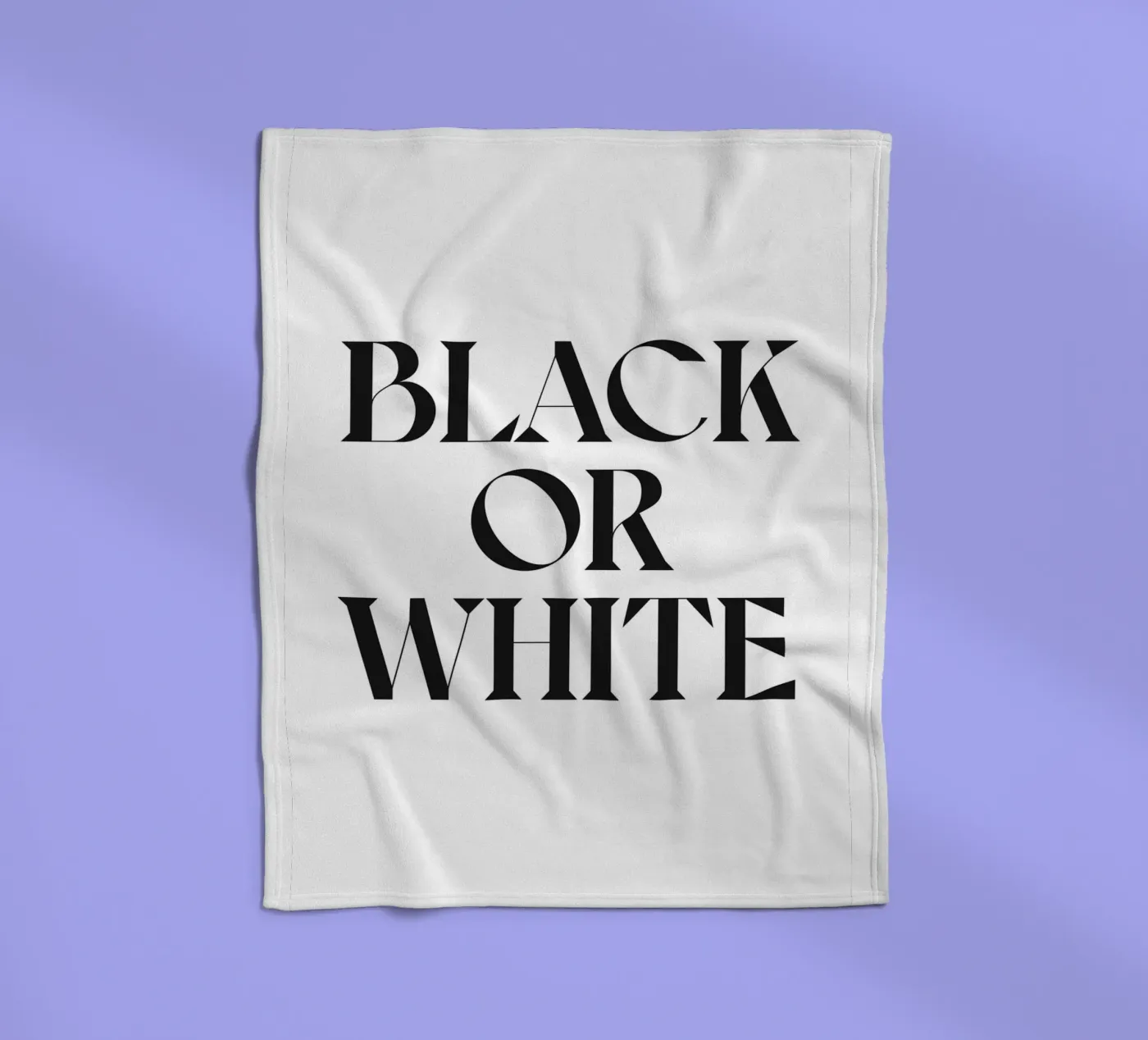 SCHWARZ ODER WEISS Fleecedecke von n.4