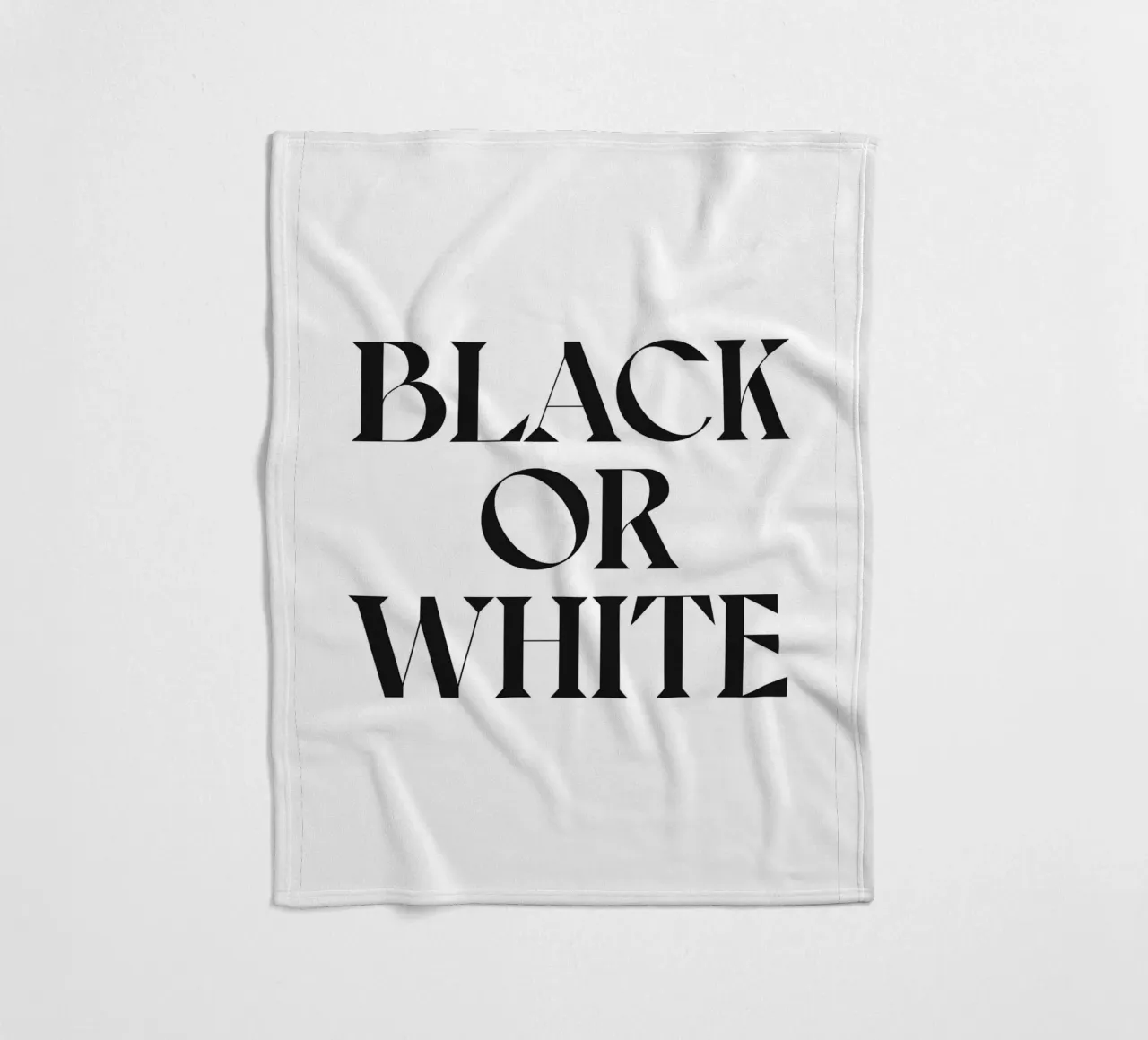 NERO O BIANCO coperta in pile da n.4