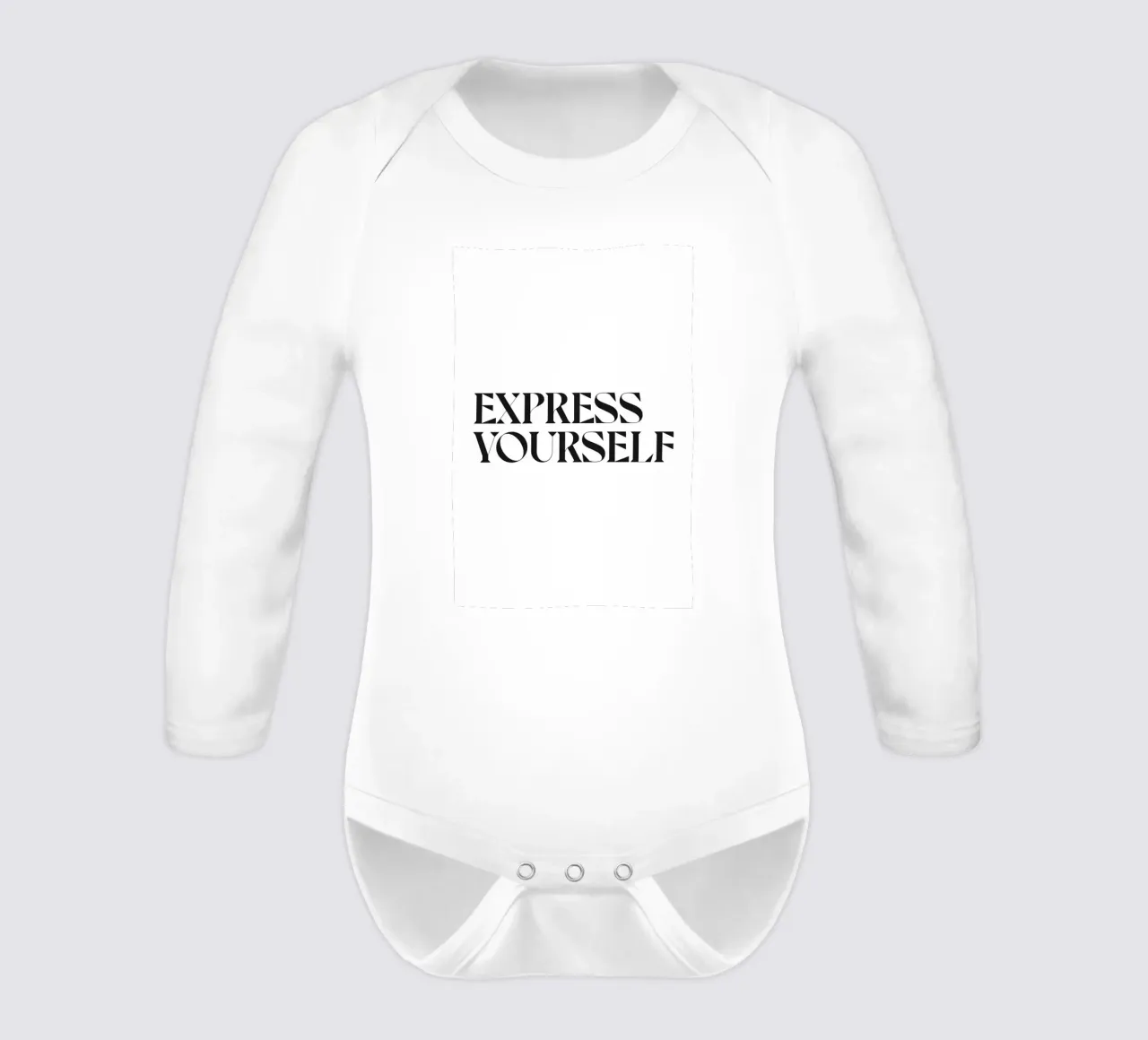 EXPRESS YOURSELF long-sleeve baby romper by n.4