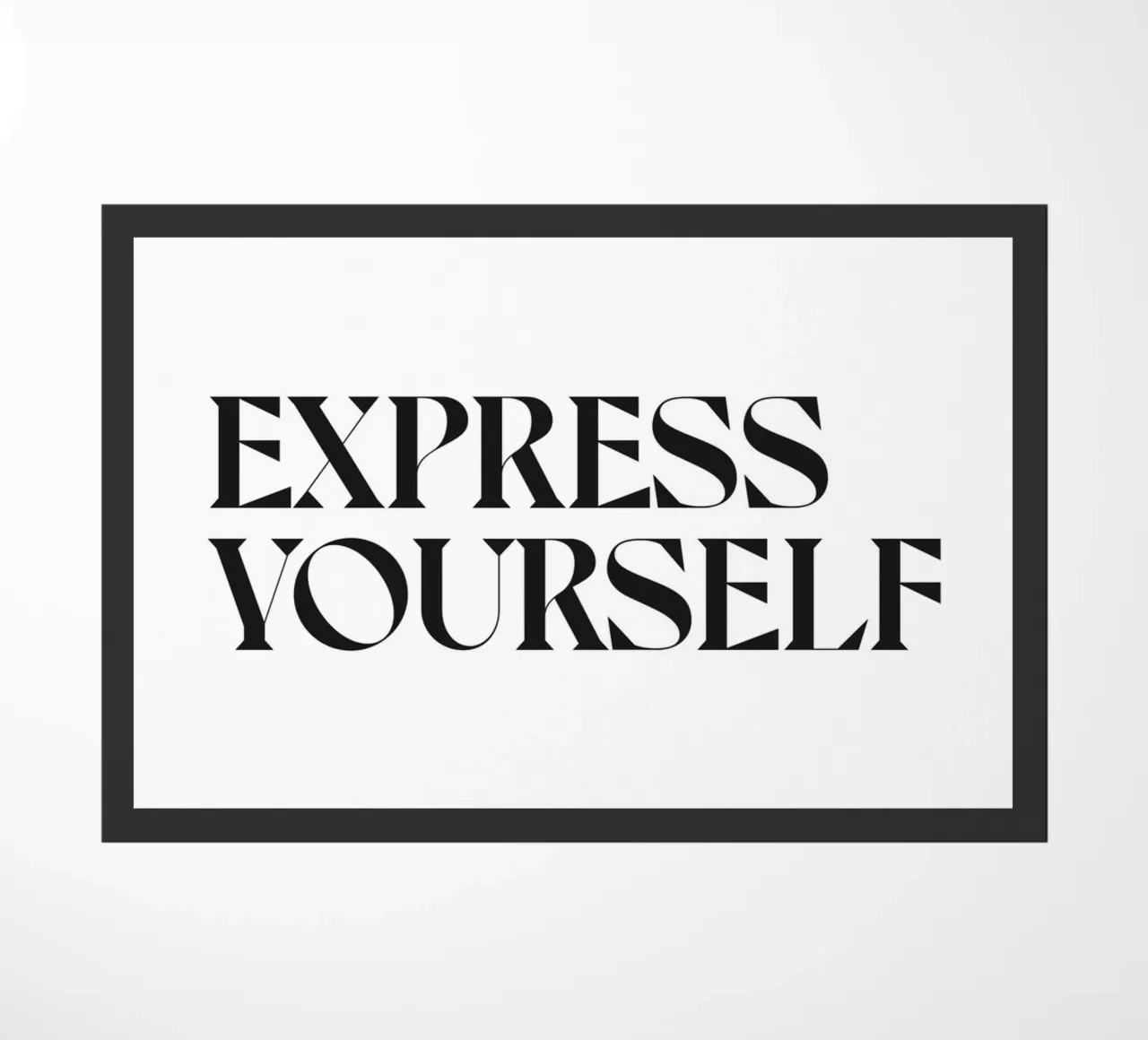 EXPRESS YOURSELF doormat by n.4