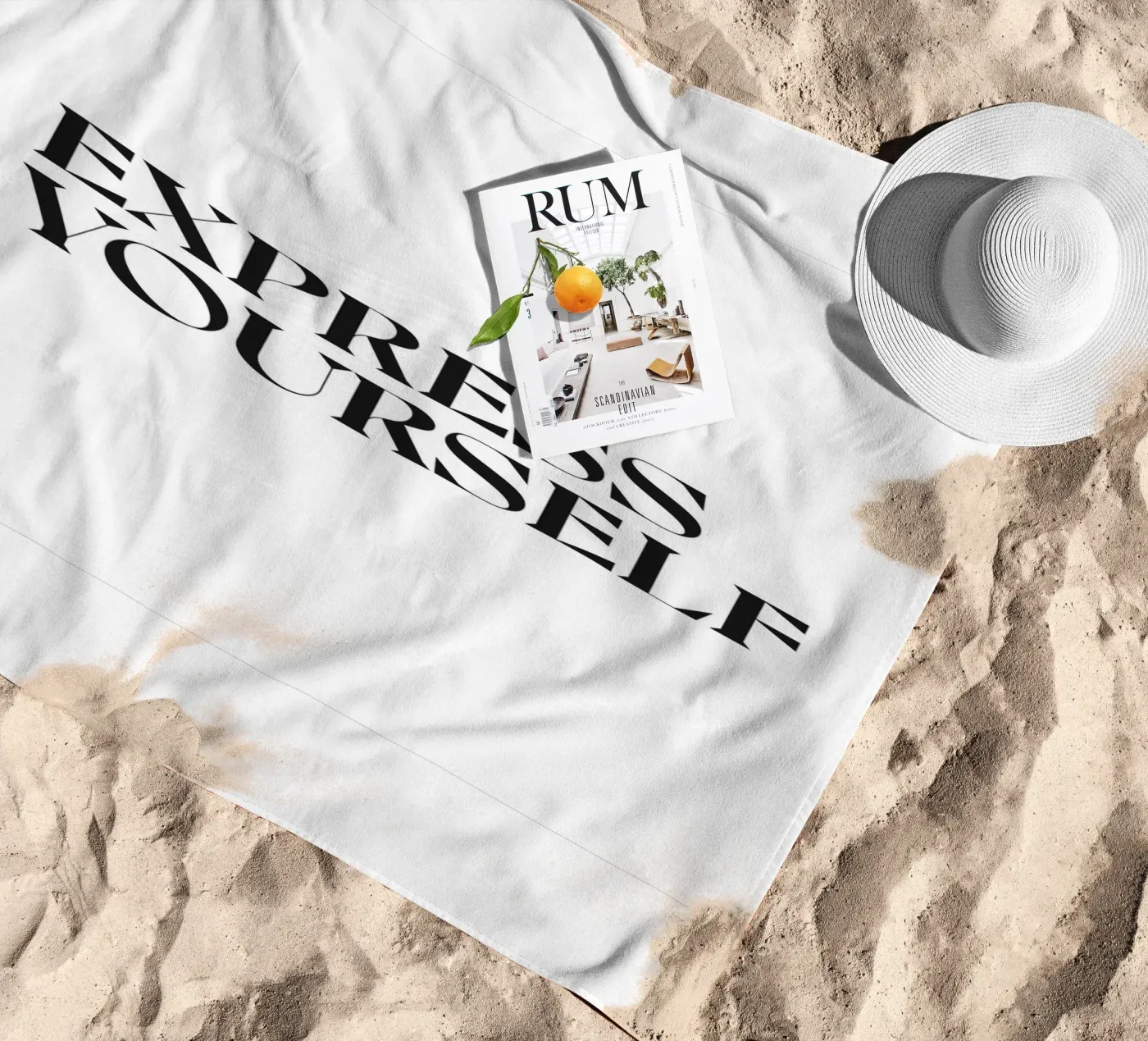 S'EXPRIMER serviette de plage de n.4