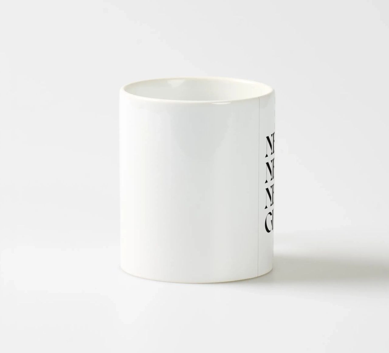 MAI, MAI, MAI ARRENDERSI tazza in ceramica da n.4