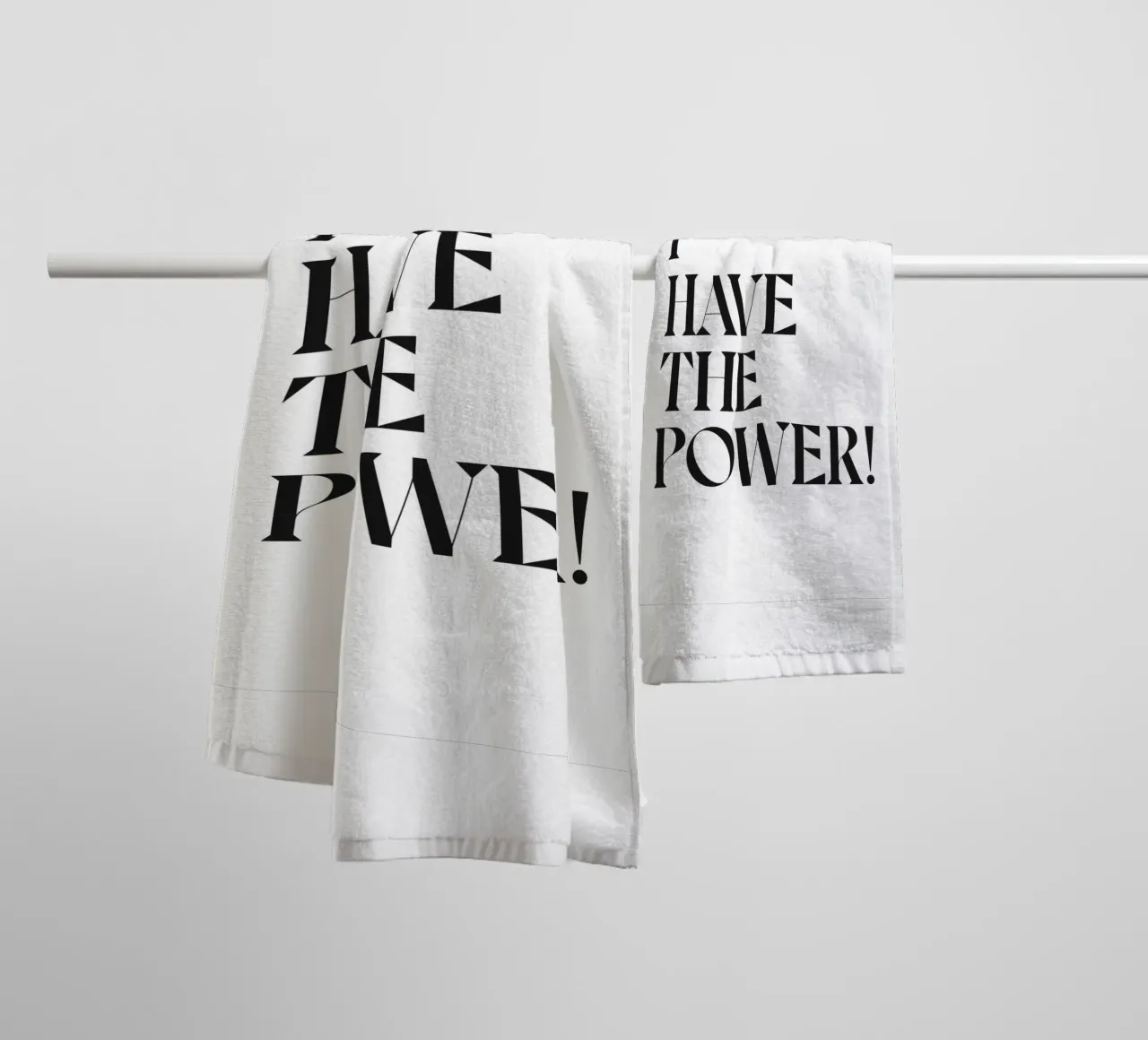 J'AI LE POUVOIR ! serviette de bain de n.4