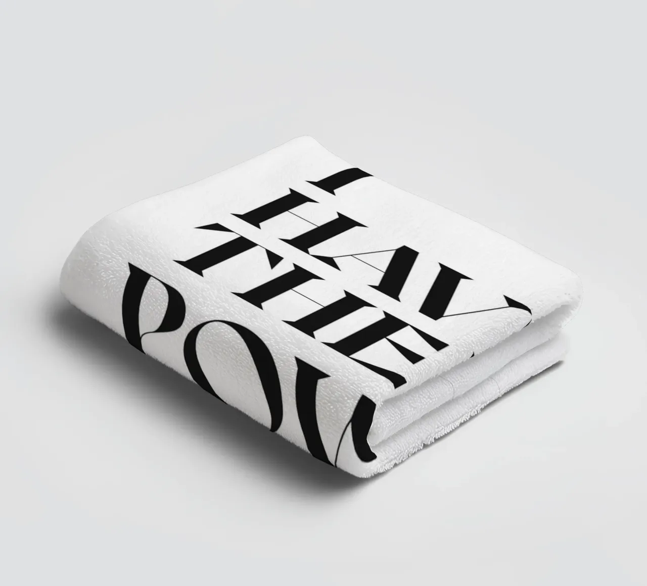 J'AI LE POUVOIR ! serviette de bain de n.4