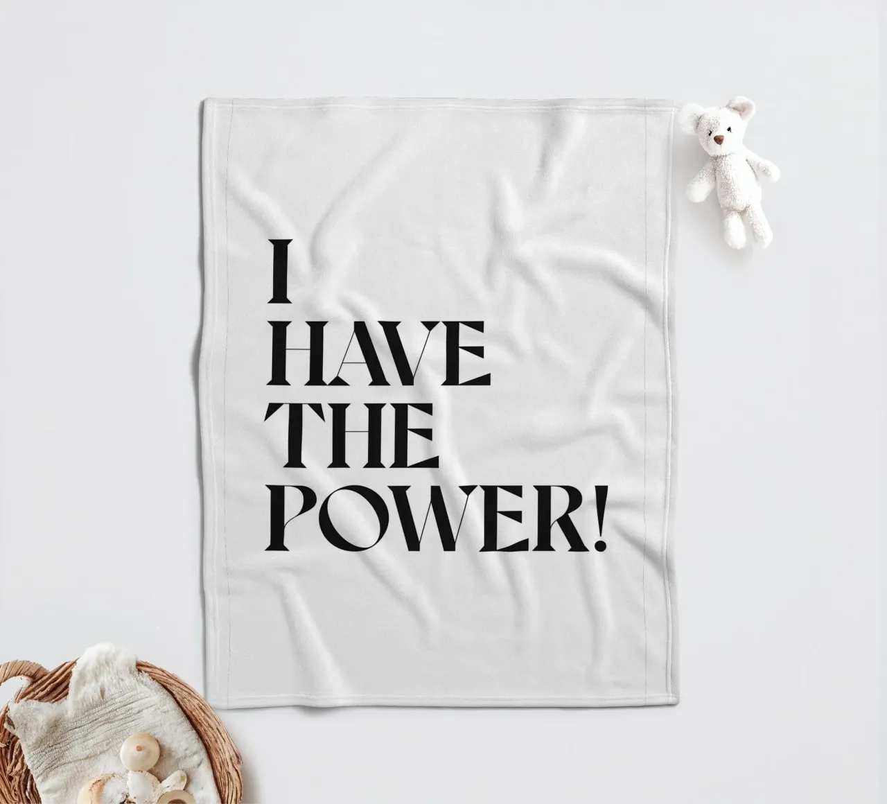 I HAVE THE POWER! fleece blanket by n.4