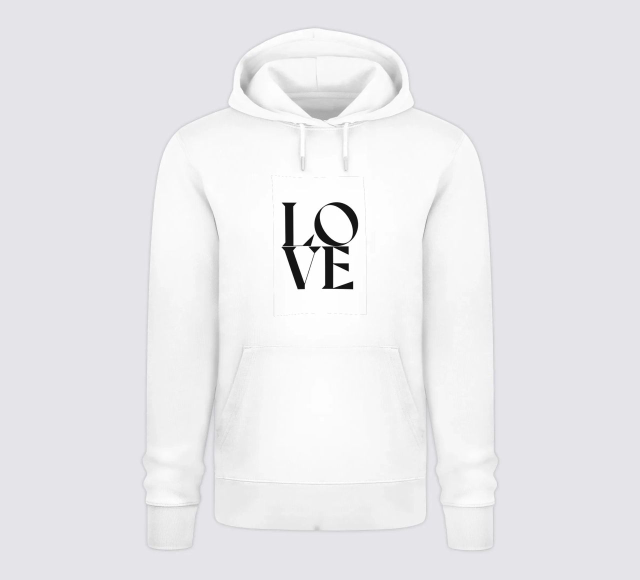 L O V E felpa con cappuccio da n.4