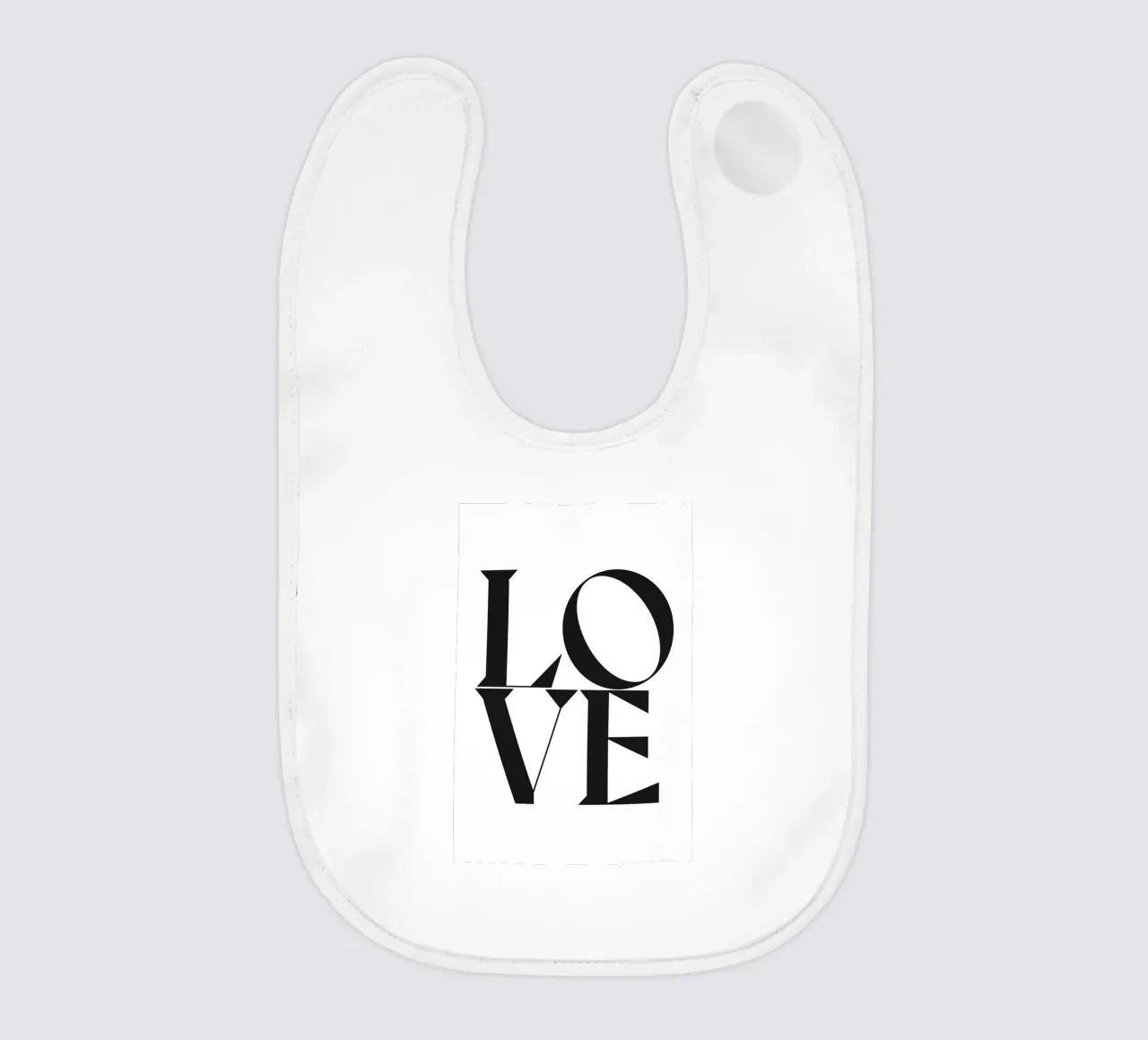 L O V E baby bib by n.4