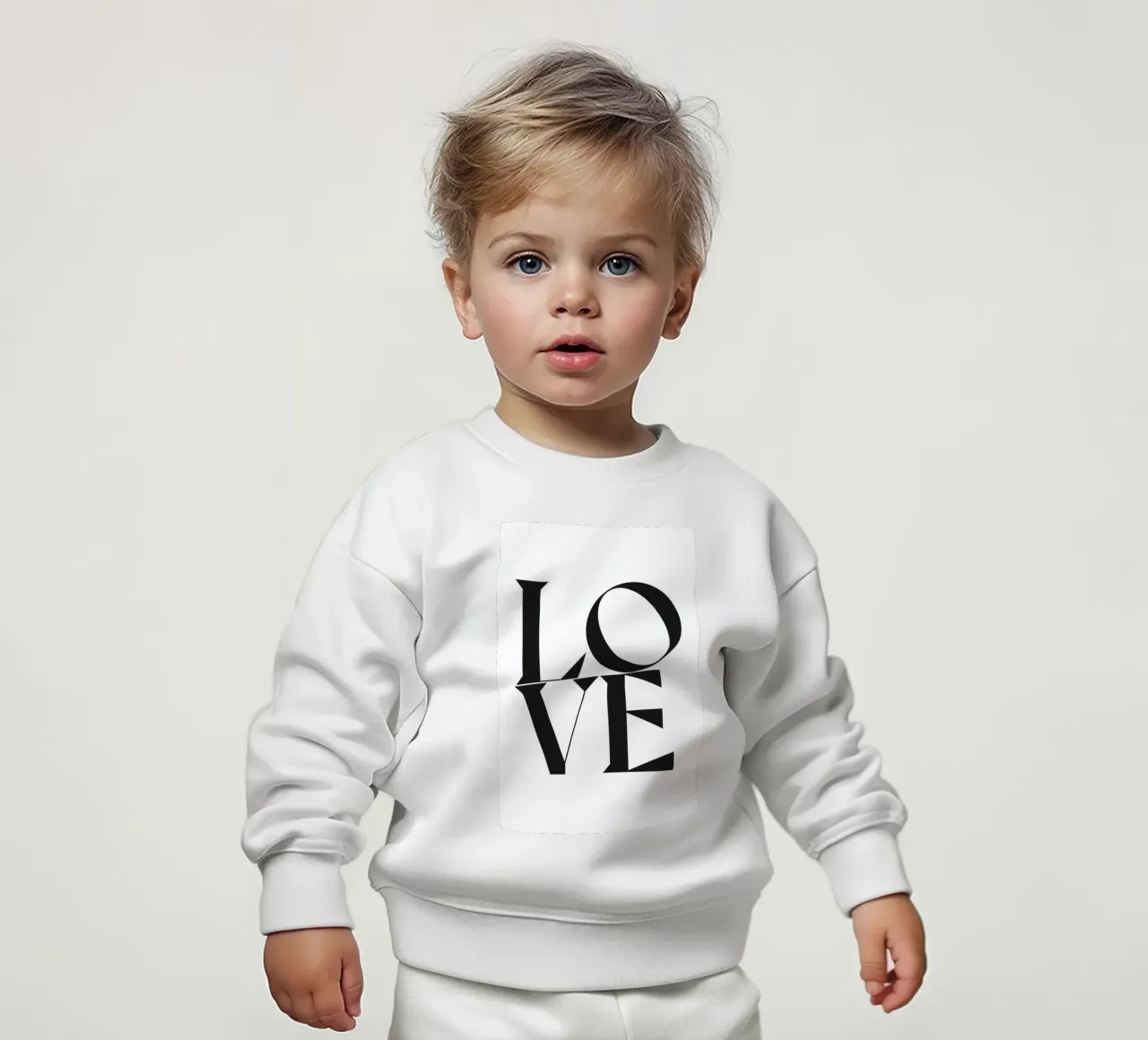 L O V E felpa neonato da n.4