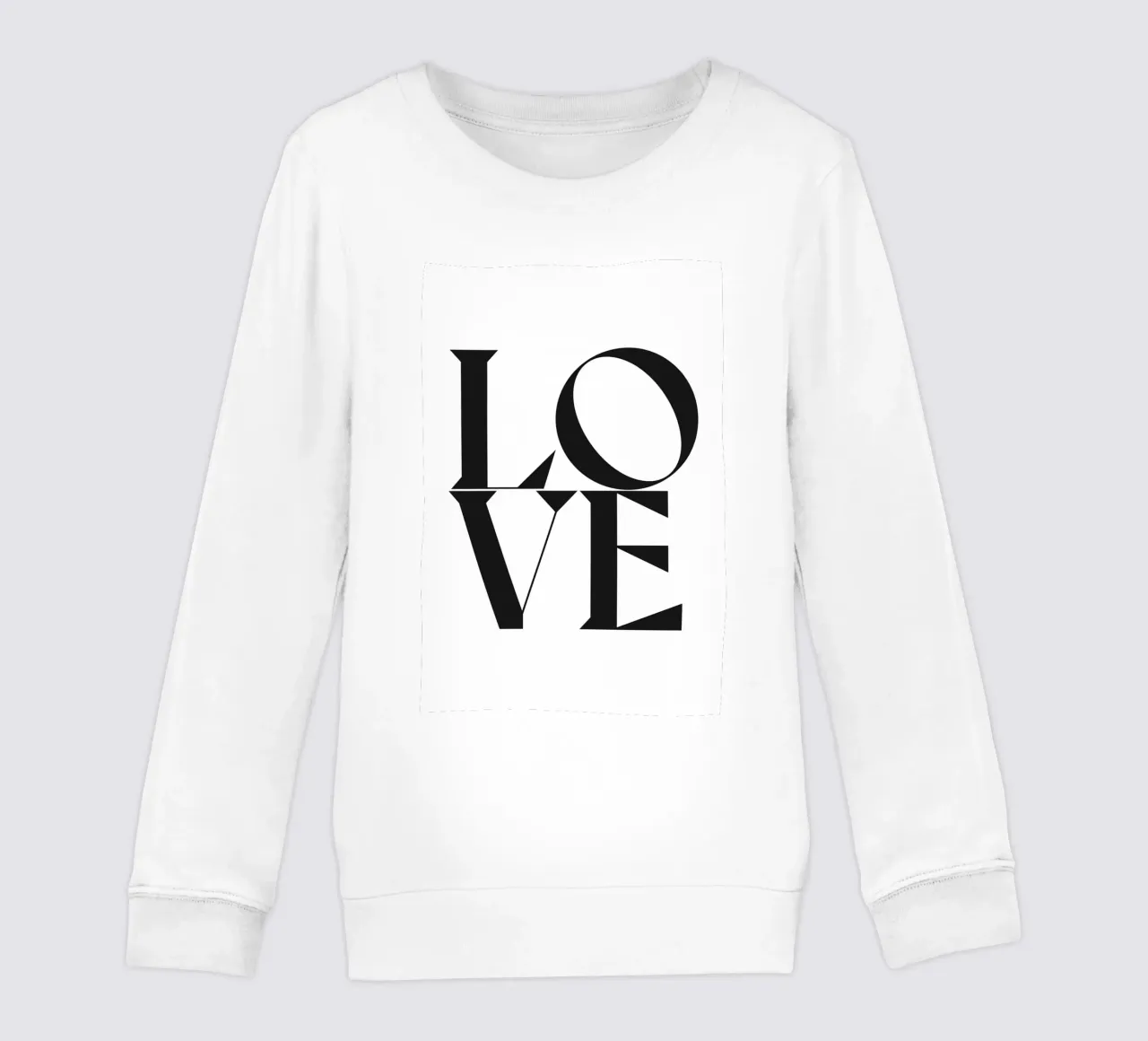 L O V E felpa bambino da n.4