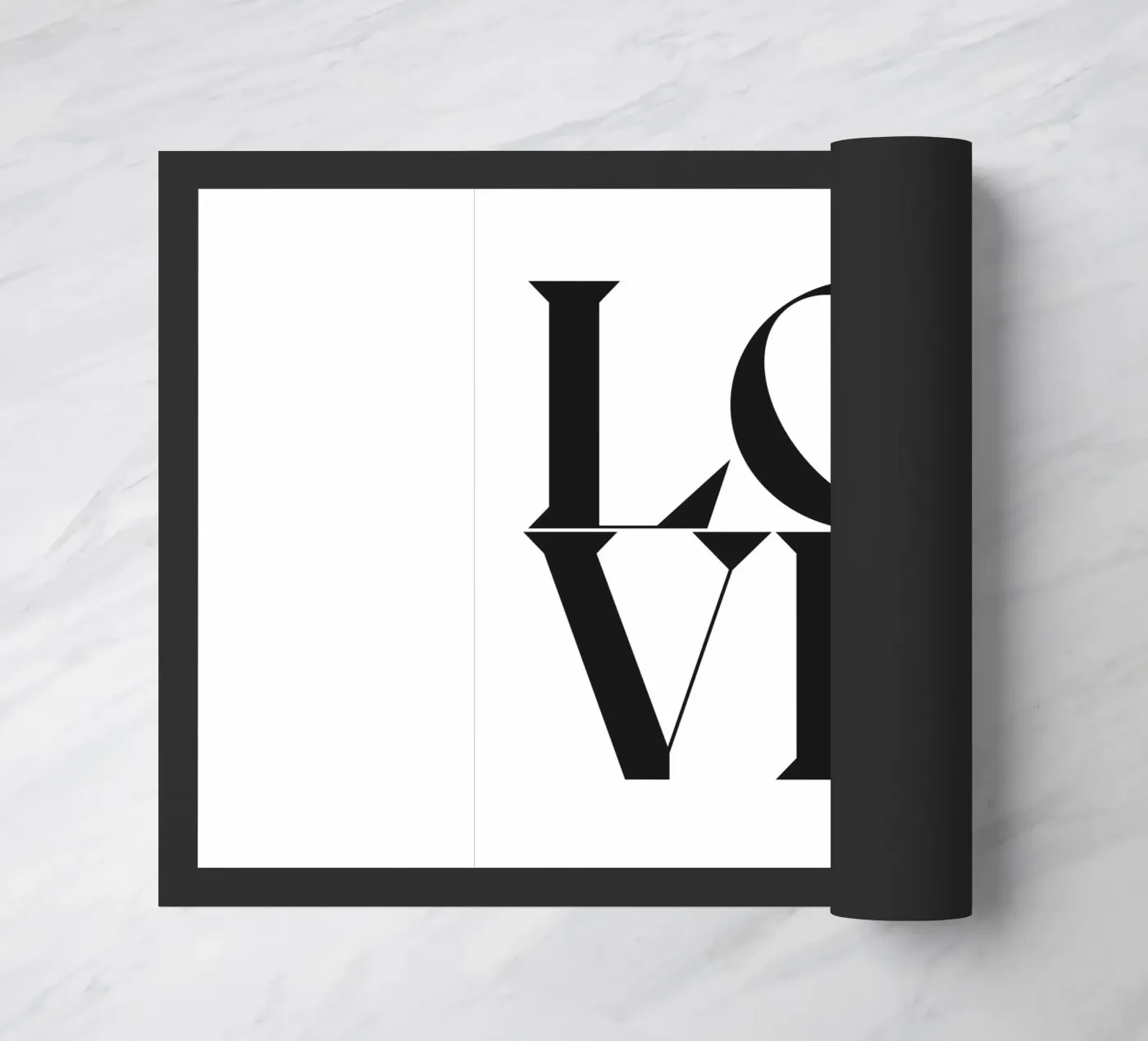 L O V E Fußmatte von n.4