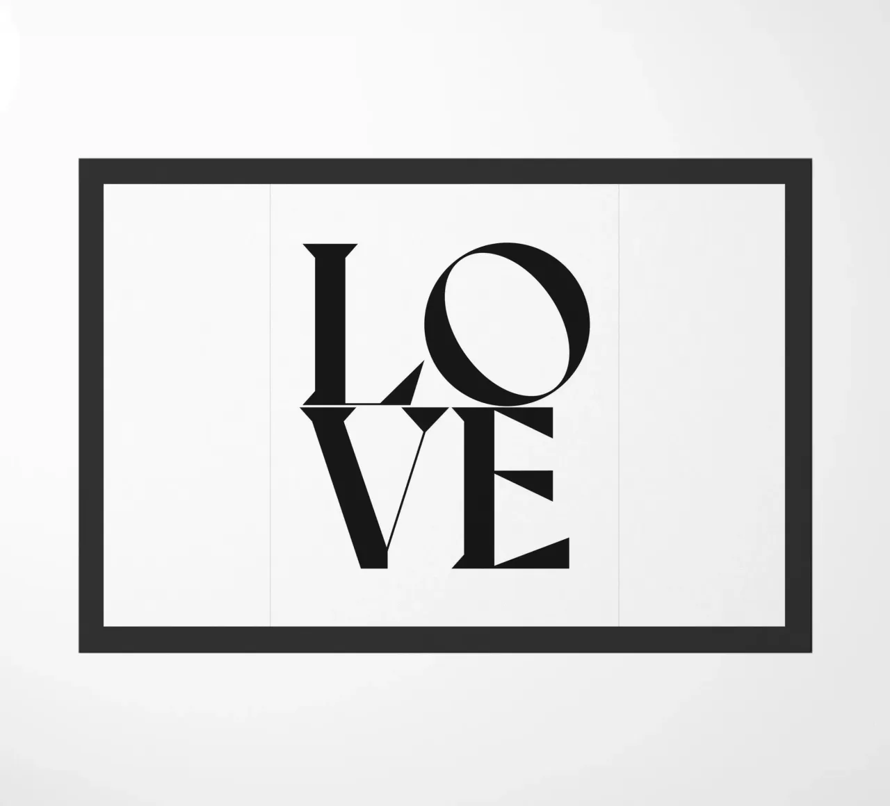 L O V E felpudo de n.4