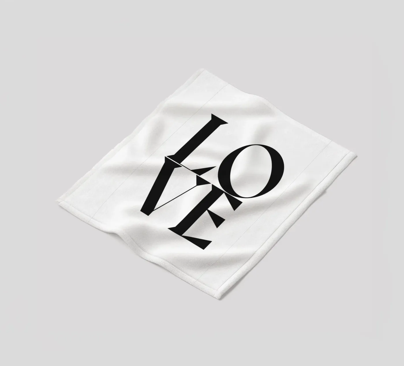 L O V E fleecedeken van n.4