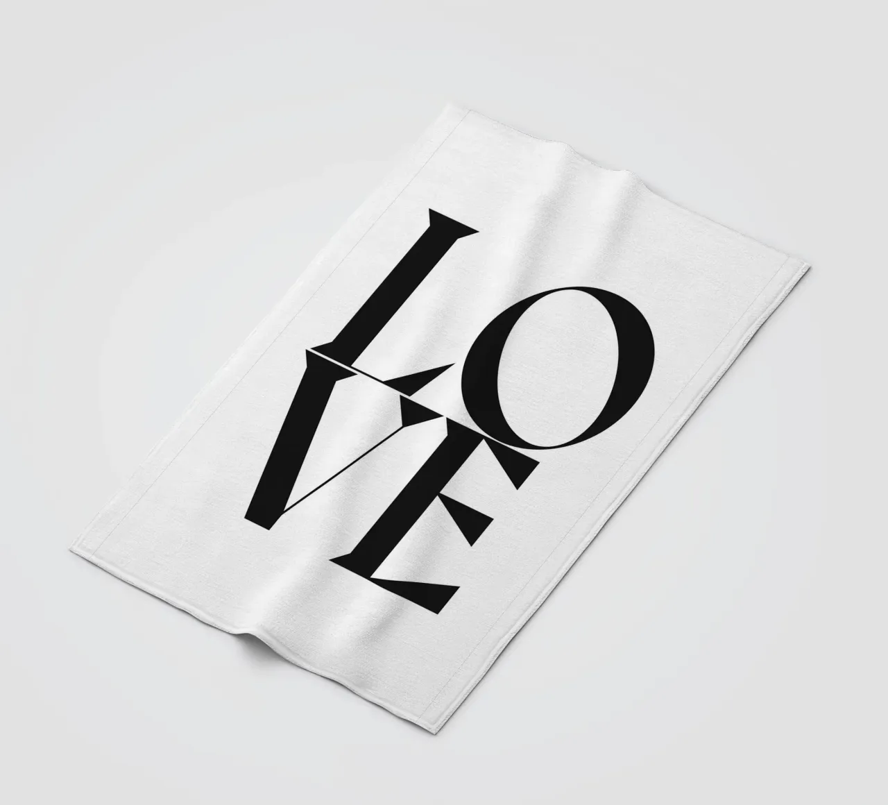 L O V E coperta in pile da n.4