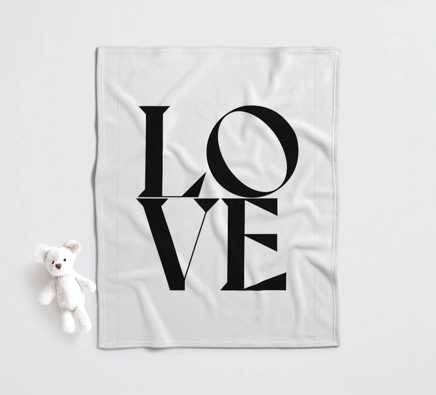 L O V E fleecedeken van n.4