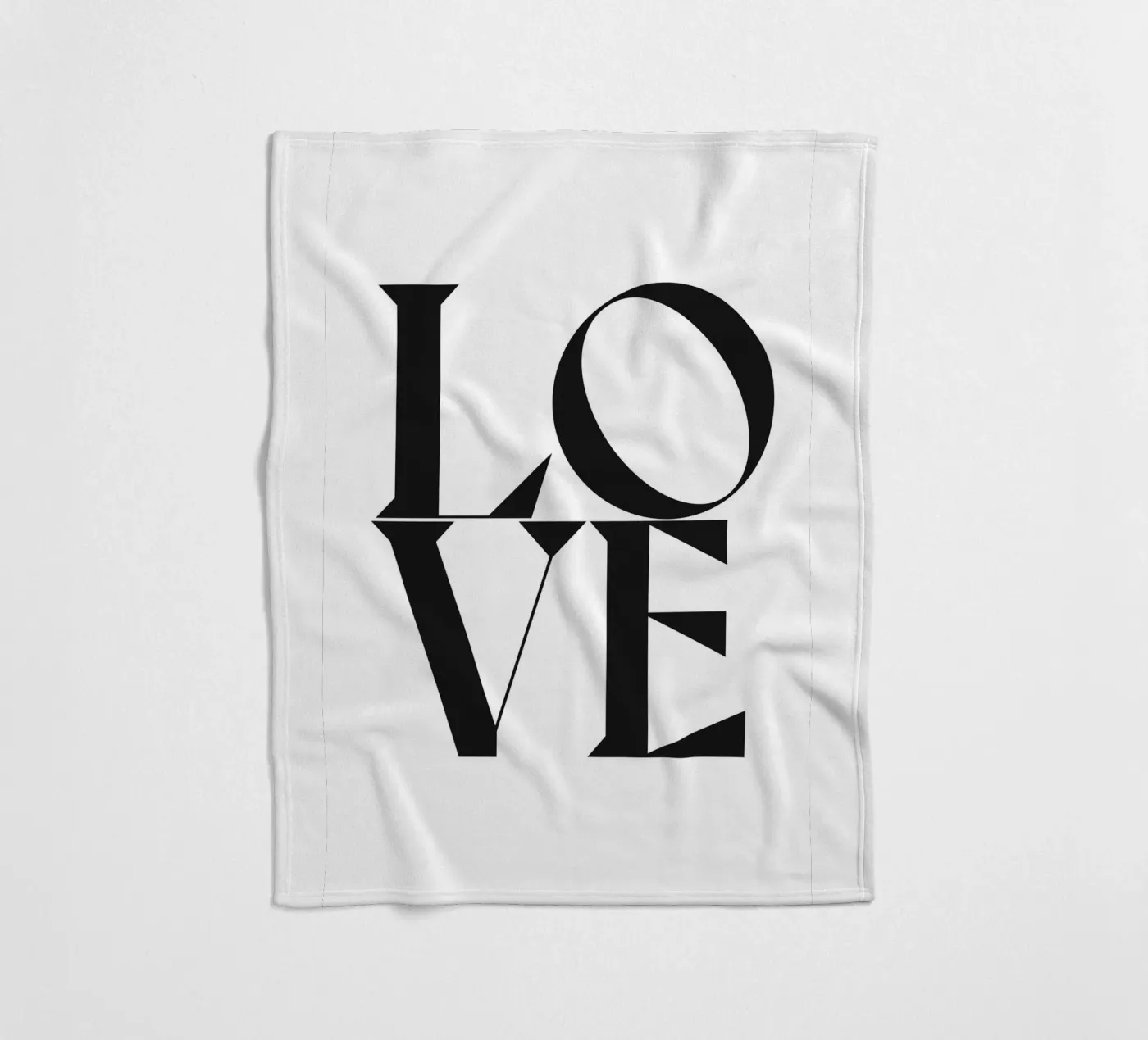 L O V E fleecedeken van n.4