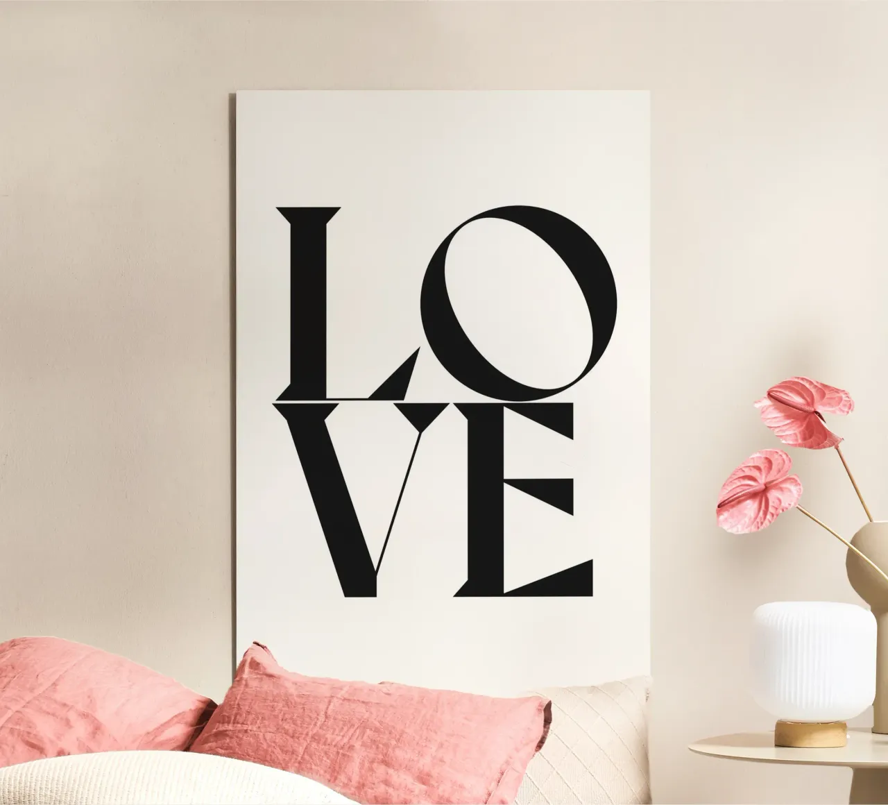 L O V E alluminio dibond da n.4