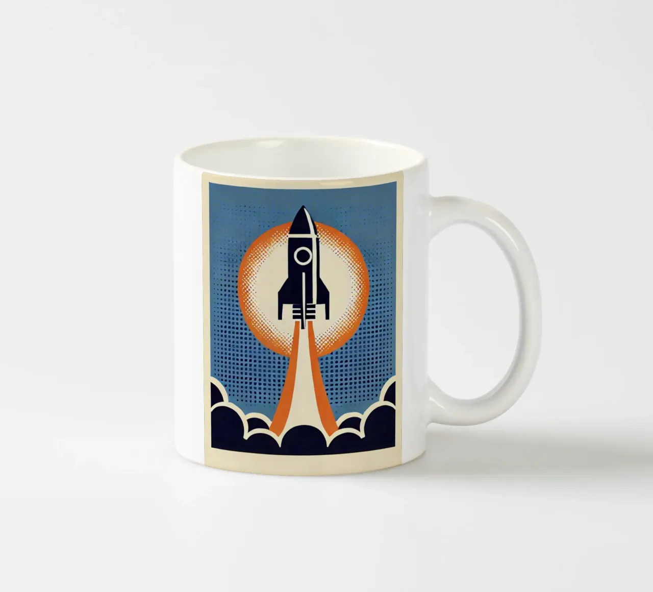Rocket - Stampa di poster d'epoca tazza in ceramica da posterprints-by-nomad