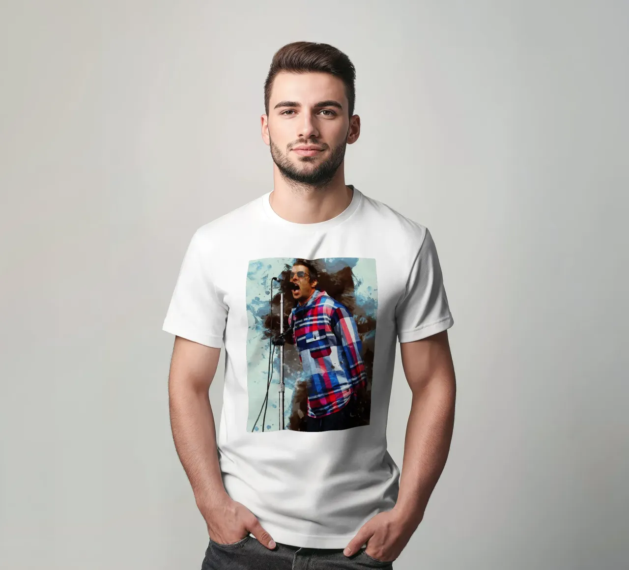 Smudge Liam Gallagher t-shirt da Gunawan Rb