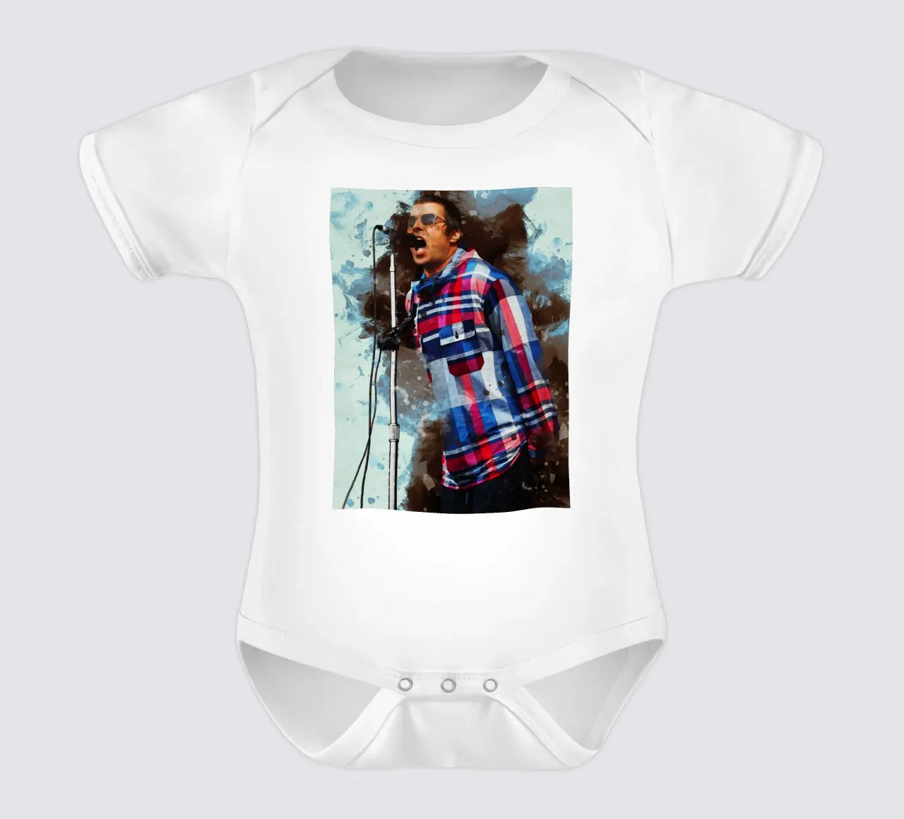 Smudge Liam Gallagher body neonato maniche corte da Gunawan Rb