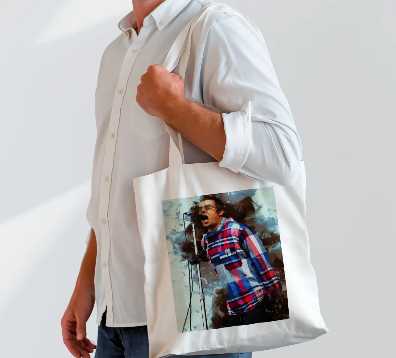 Smudge Liam Gallagher borsa in juta da Gunawan Rb