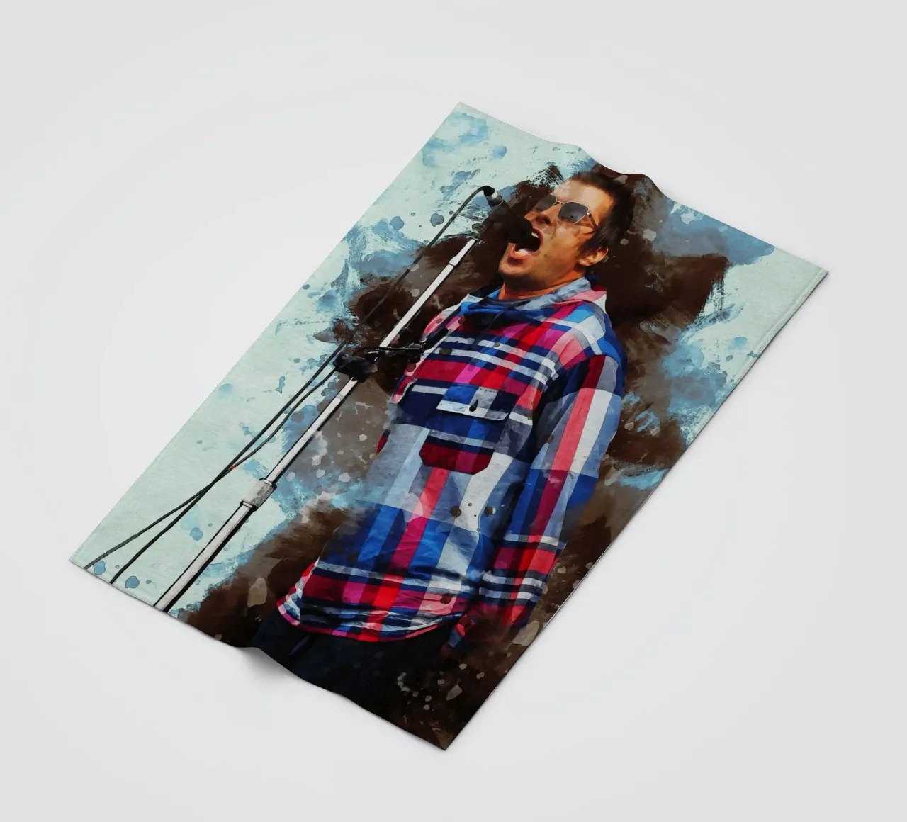 Smudge Liam Gallagher coperta in pile da Gunawan Rb