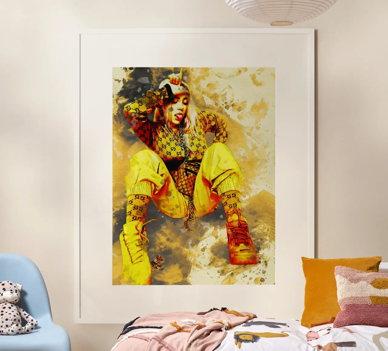 Smudge of Billie Eilish poster by Gunawan Rb