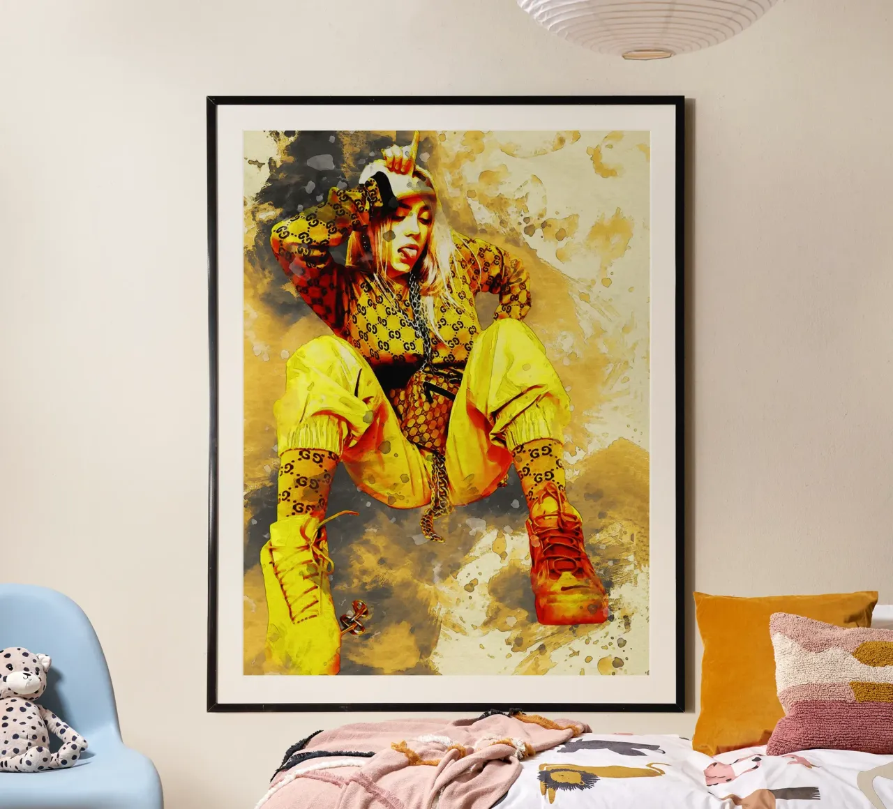 Smudge of Billie Eilish poster by Gunawan Rb