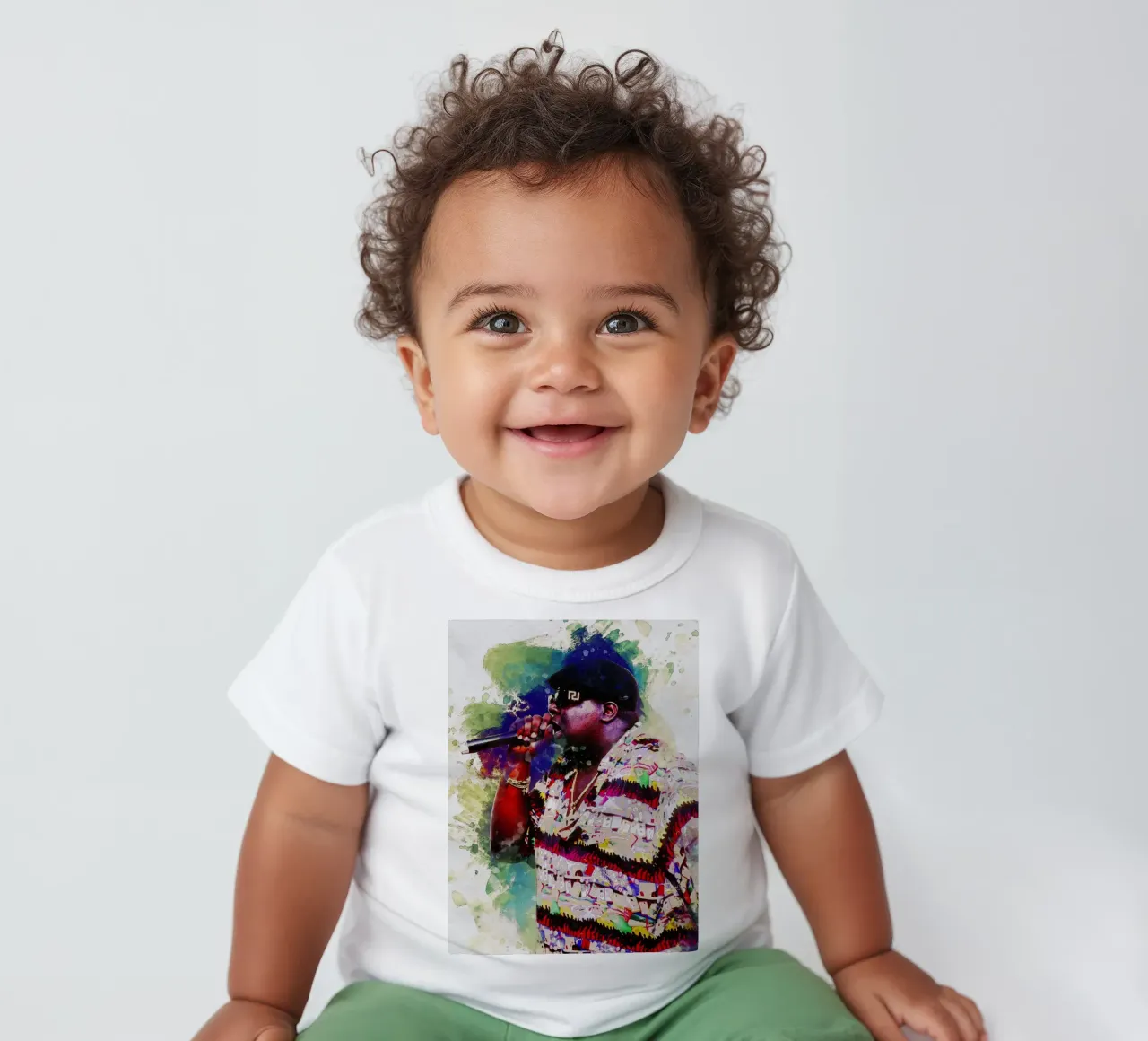 Smudge Biggie Rapero camiseta de bebé de Gunawan Rb