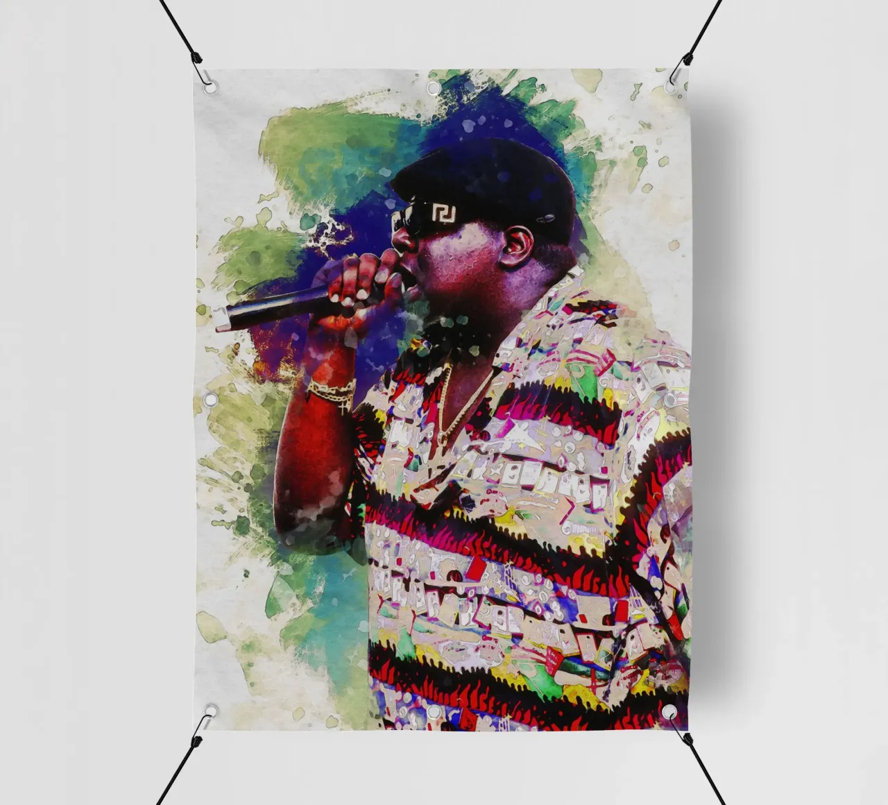 Smudge Biggie Rapper pvc-zeil van Gunawan Rb