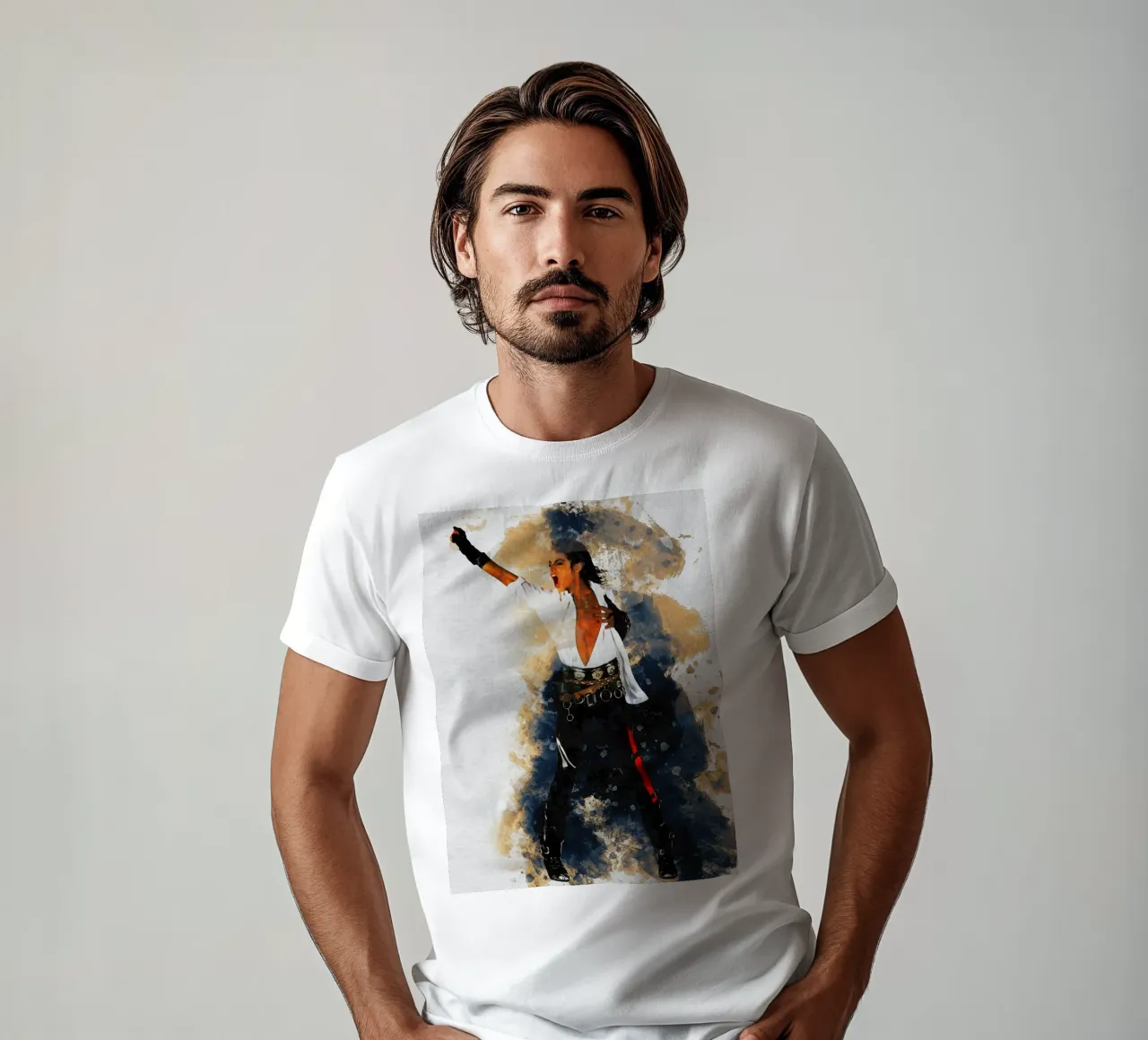 Smudge Michael Jackson king of pop t-shirt by Gunawan Rb