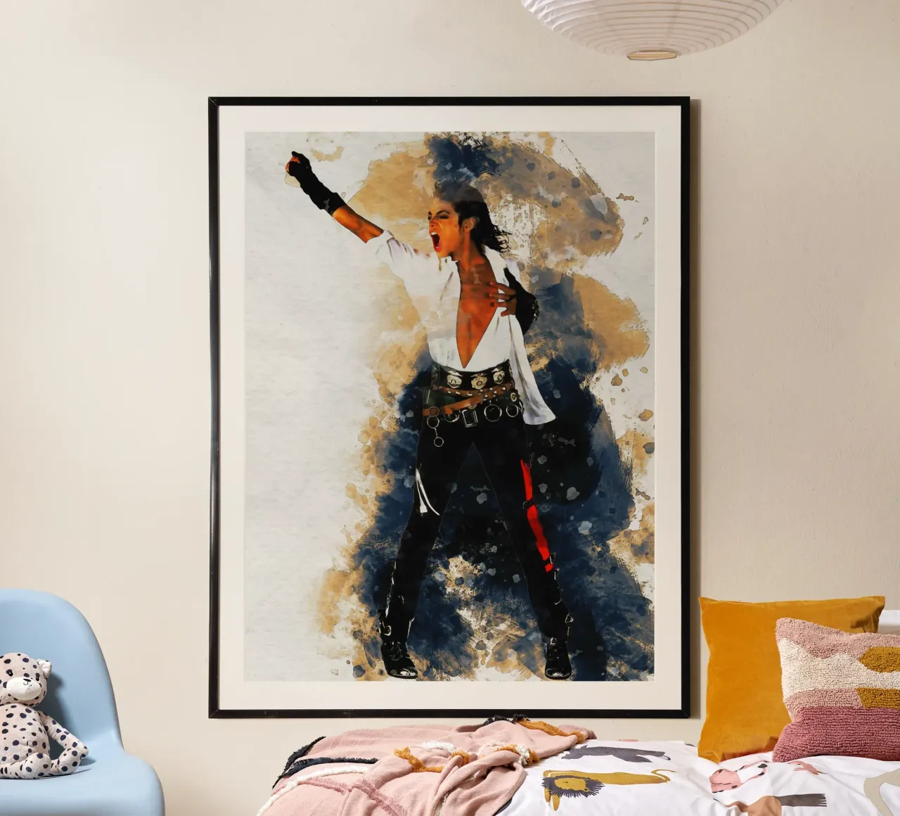 Smudge Michael Jackson king of pop poster by Gunawan Rb