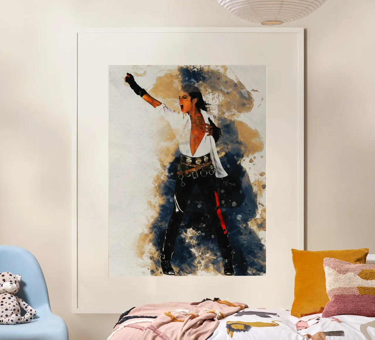 Smudge Michael Jackson king of pop poster by Gunawan Rb