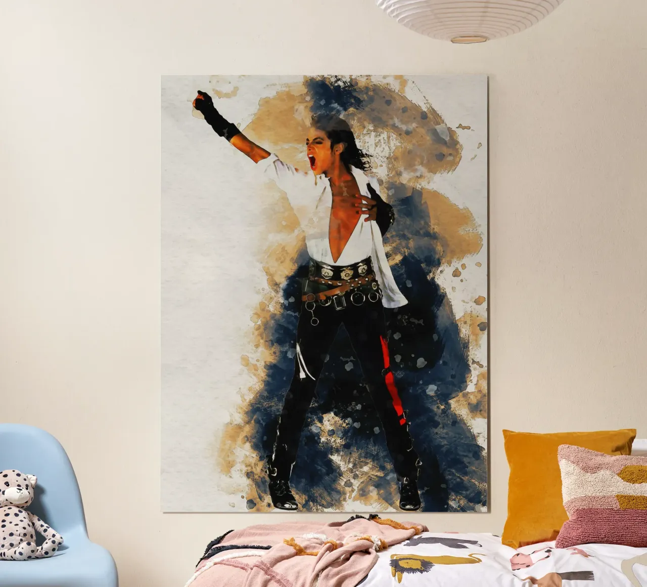 Smudge Michael Jackson king of pop poster by Gunawan Rb