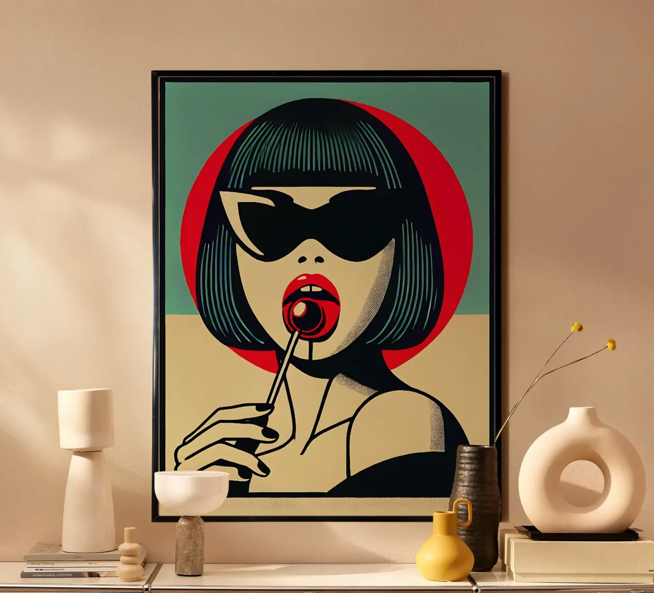 Lolli - Stampa di poster d'epoca poster con telaio in plastica da posterprints-by-nomad